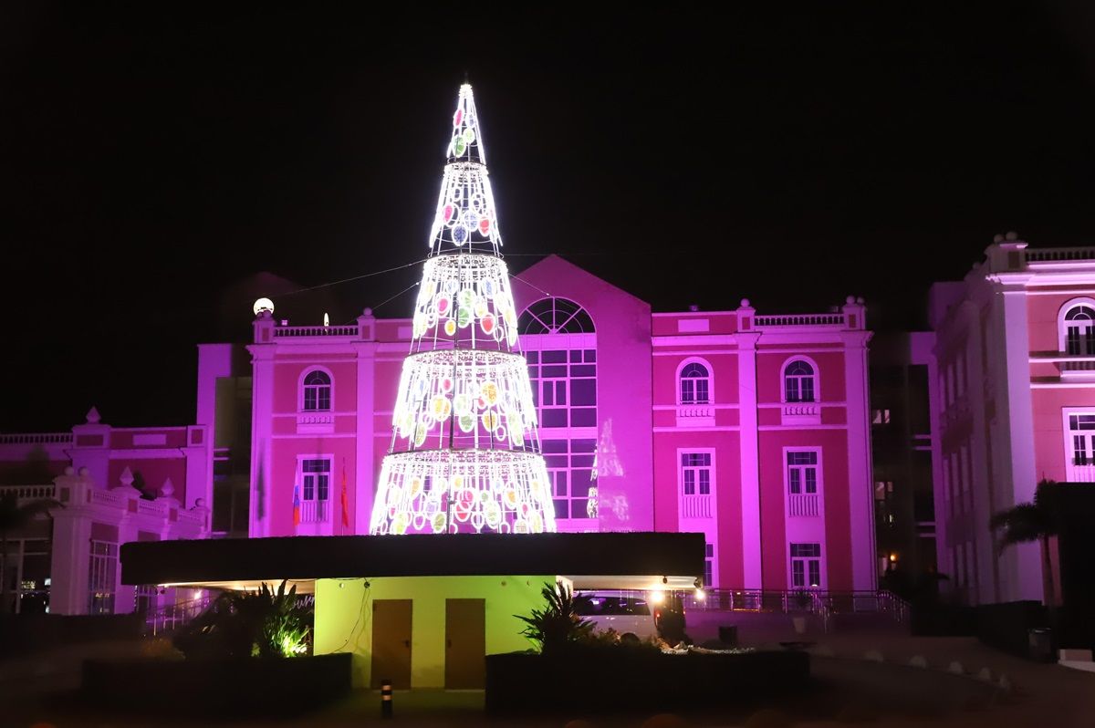 El encendido navideño en el Cabildo de Lanzarote