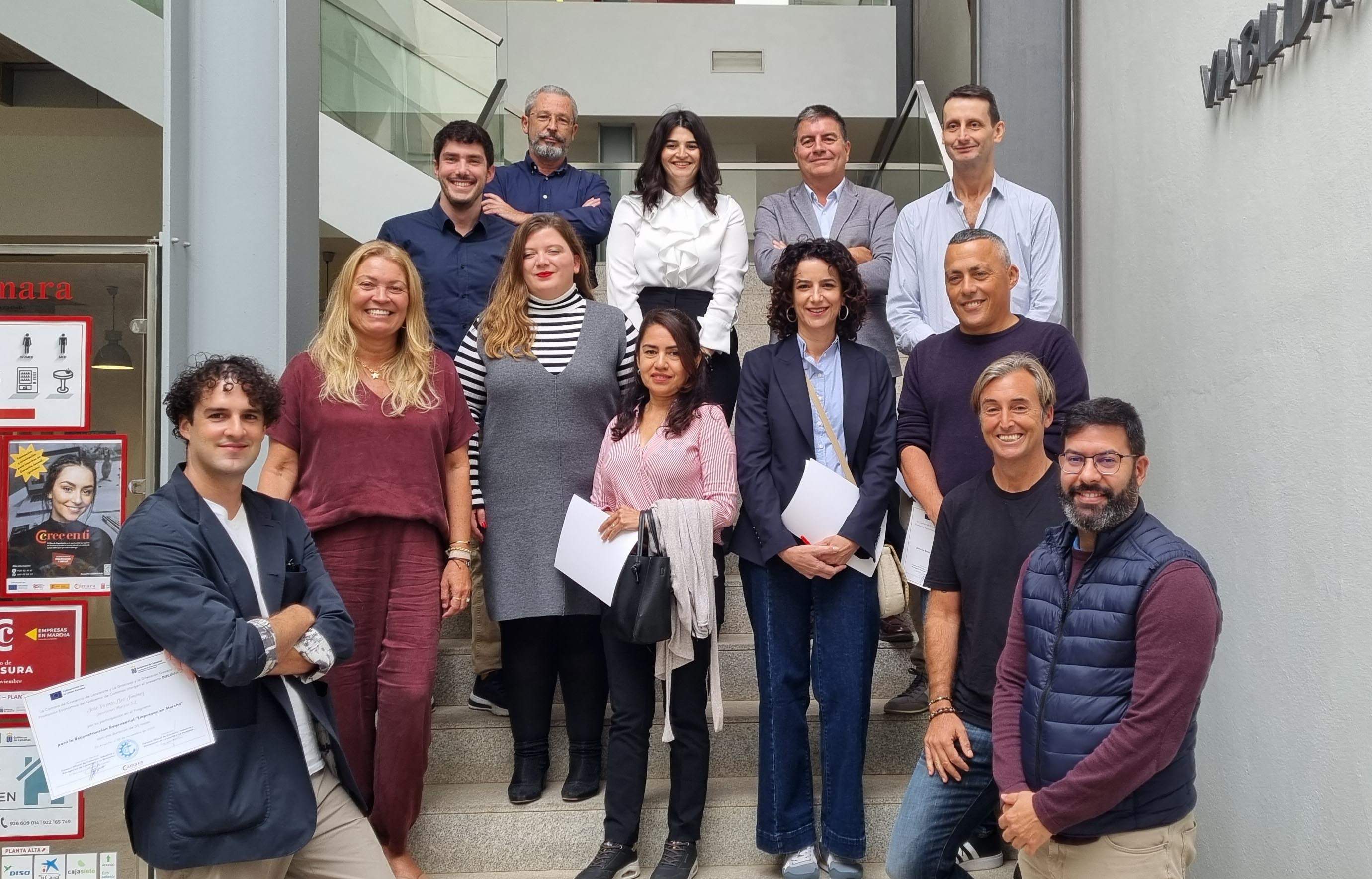 Participants in the Chamber's mentoring program for veteran businesses