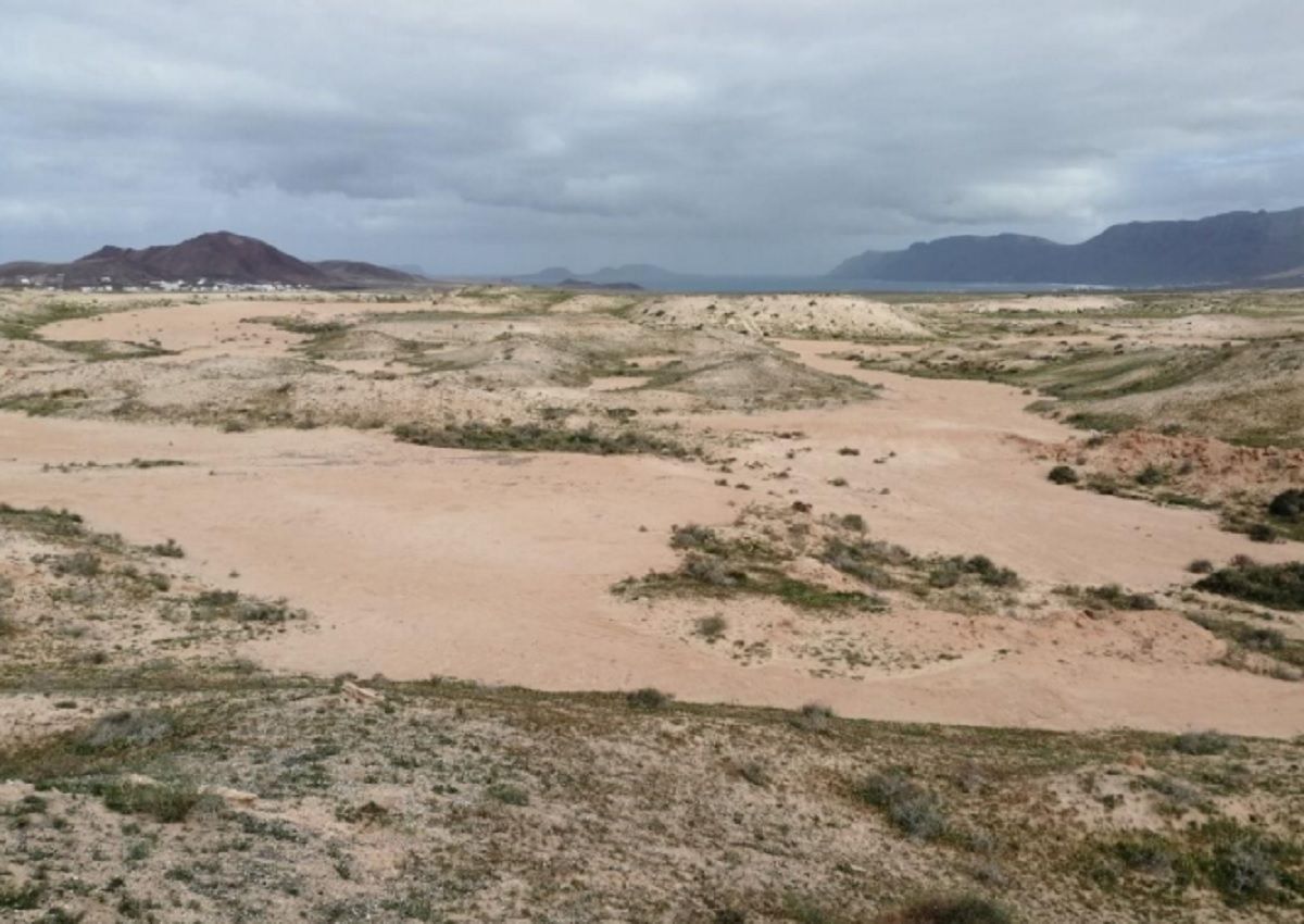 Fragmentación del hábitat causada por la extracción de arena en El Jable, Lanzarote Foto UICN