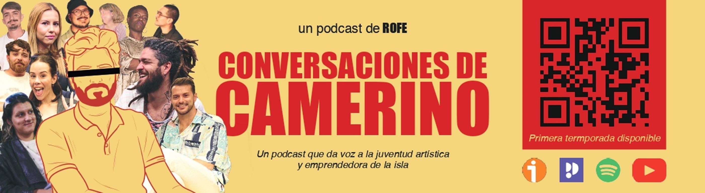 Cartel del podcast 'Conversaciones de Camerino'