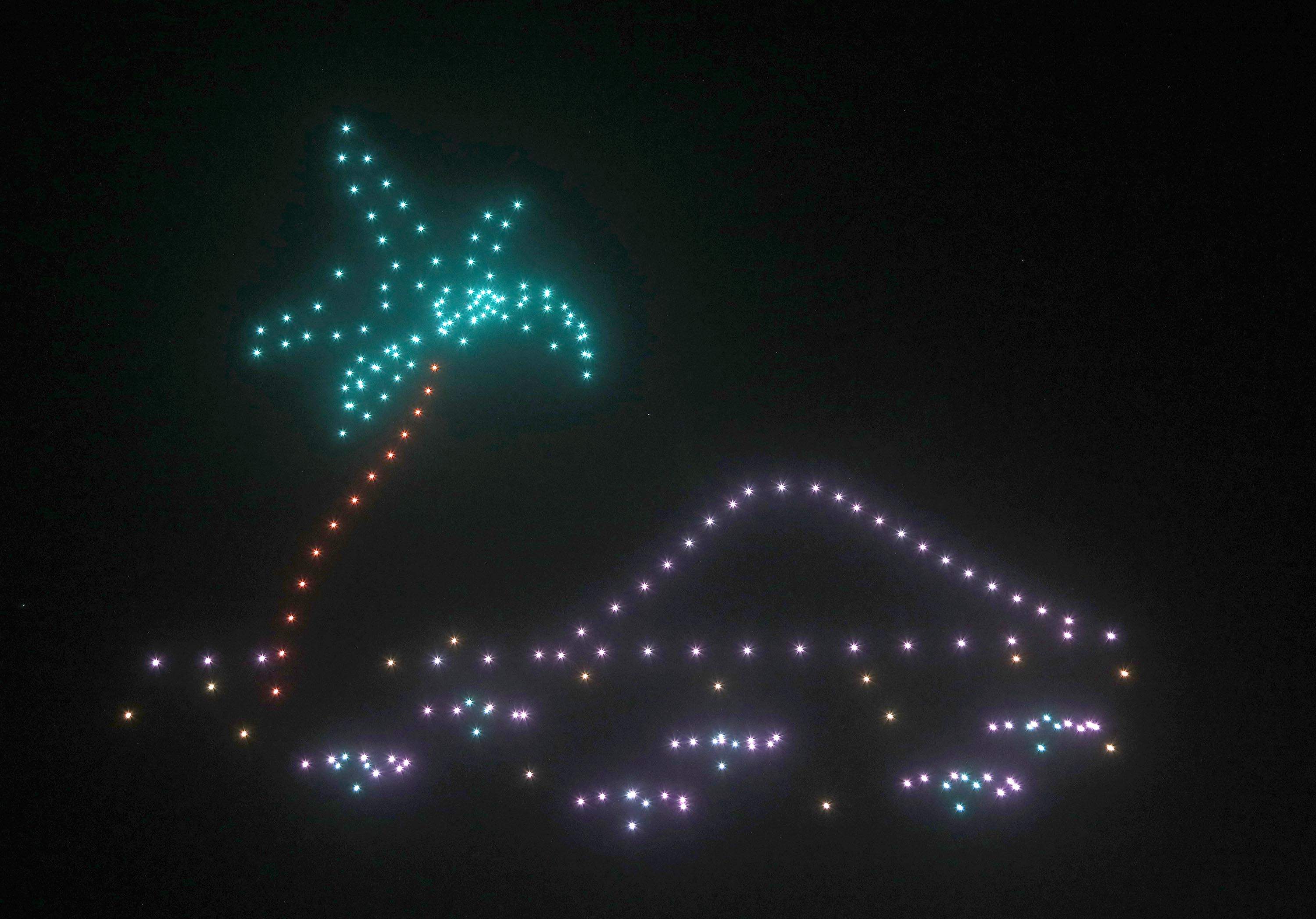 Espectáculo de drones en Navidad, 2023 Espectáculo de drones en Navidad, 2023
