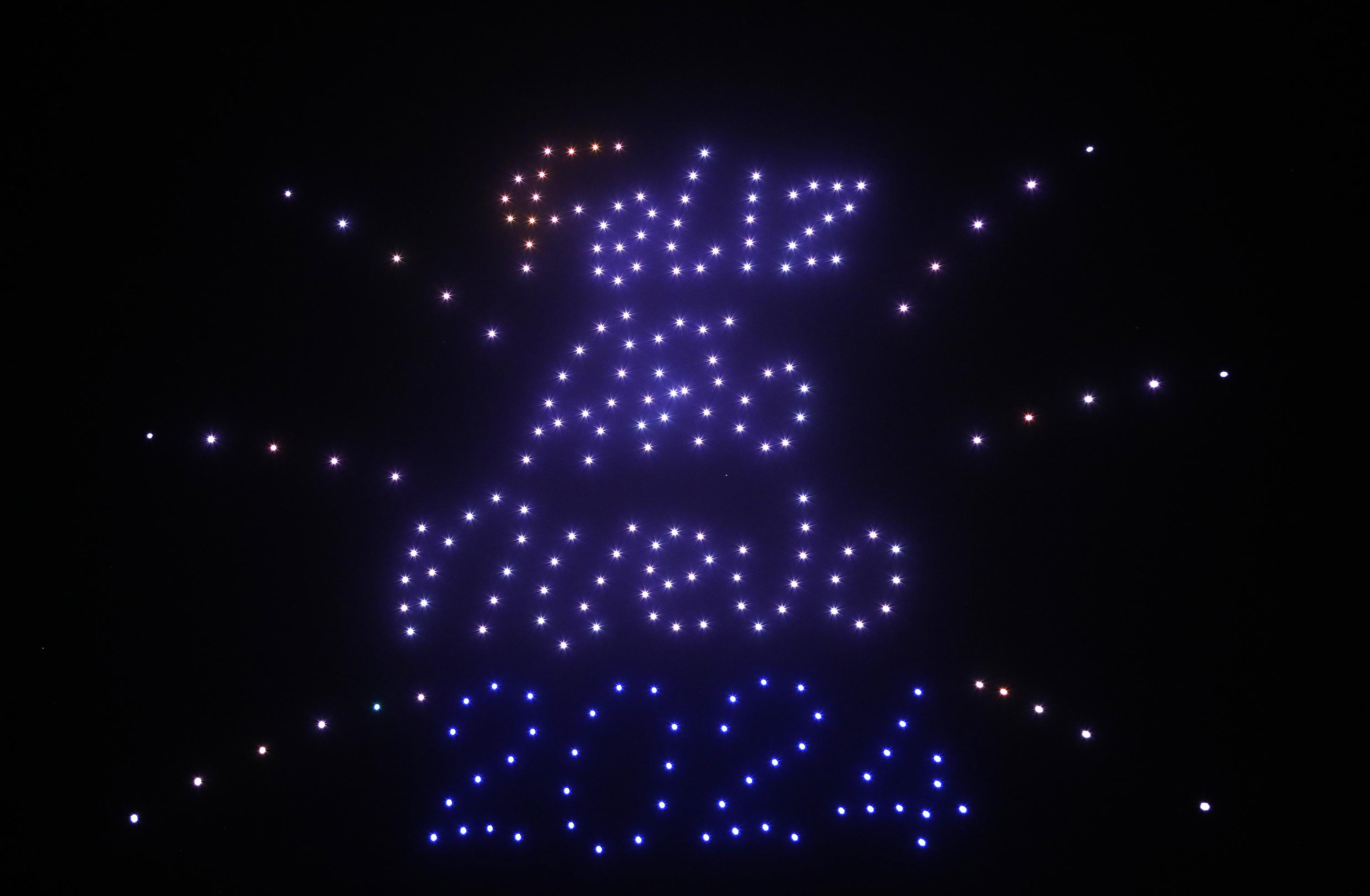 Espectáculo de drones en Navidad, 2023 Espectáculo de drones en Navidad, 2023