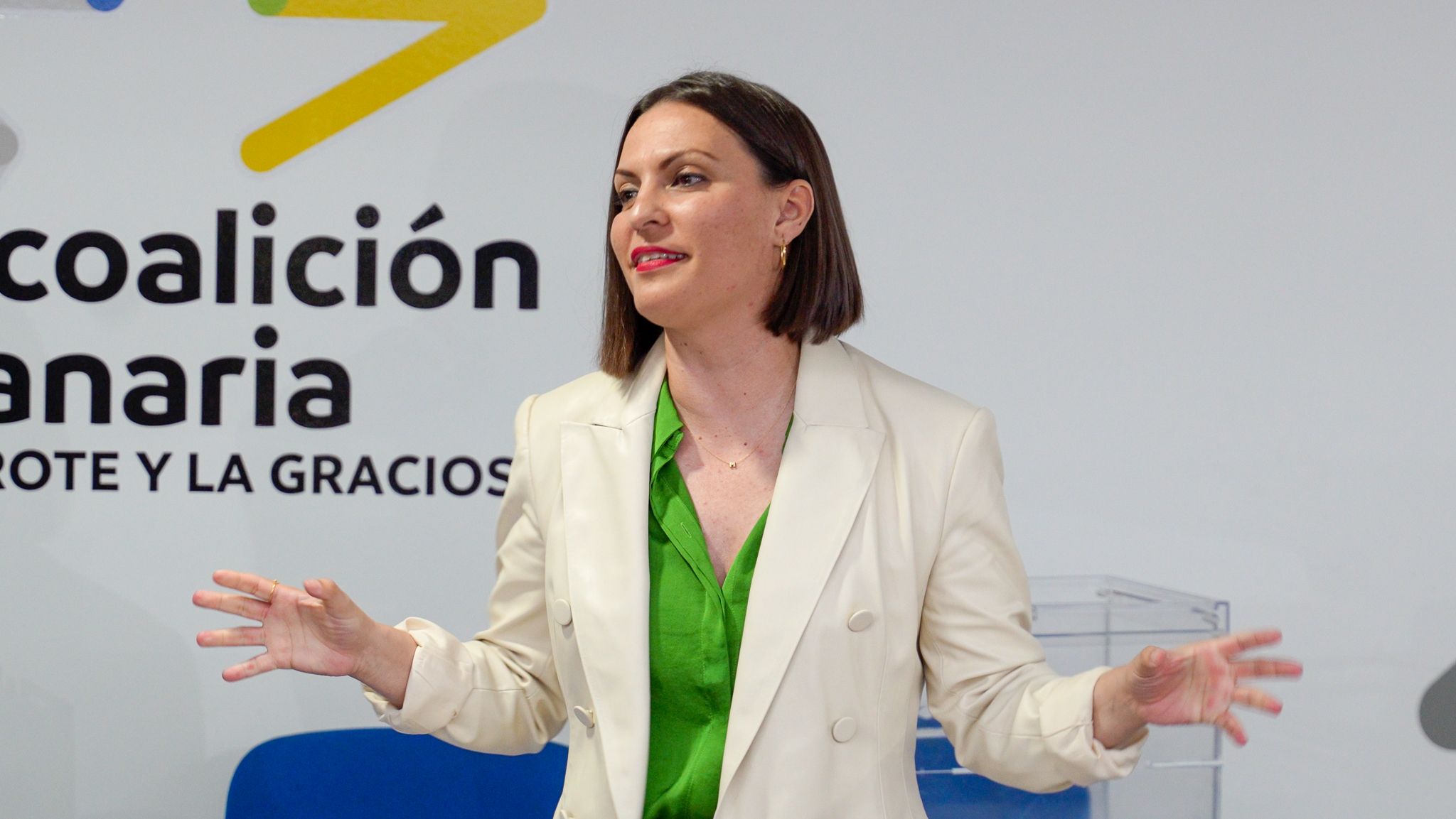 La secretaria insular de Coalición Canaria en Lanzarote, Migdalia Machín. Foto: CC.