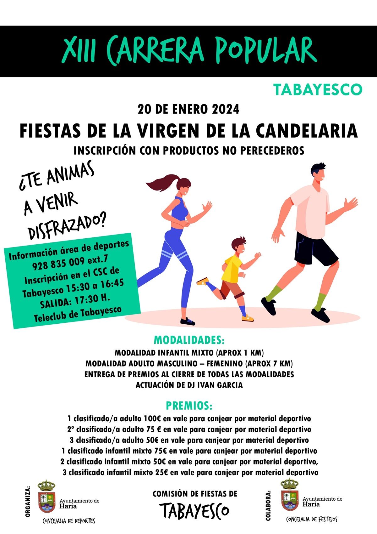 Cartel de la carrera popular de Tabayesco