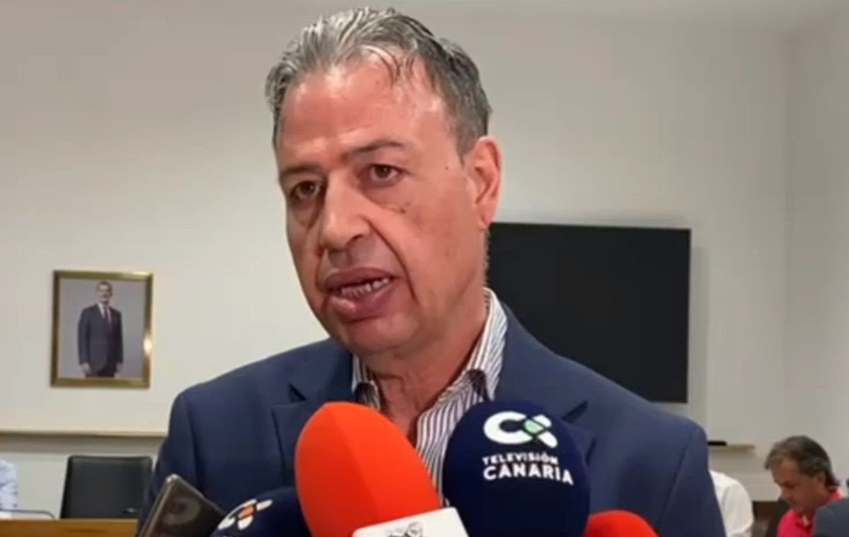 The director of ICAVI, Antonio Ortega, in a recent intervention before the media in La Palma. Housing.