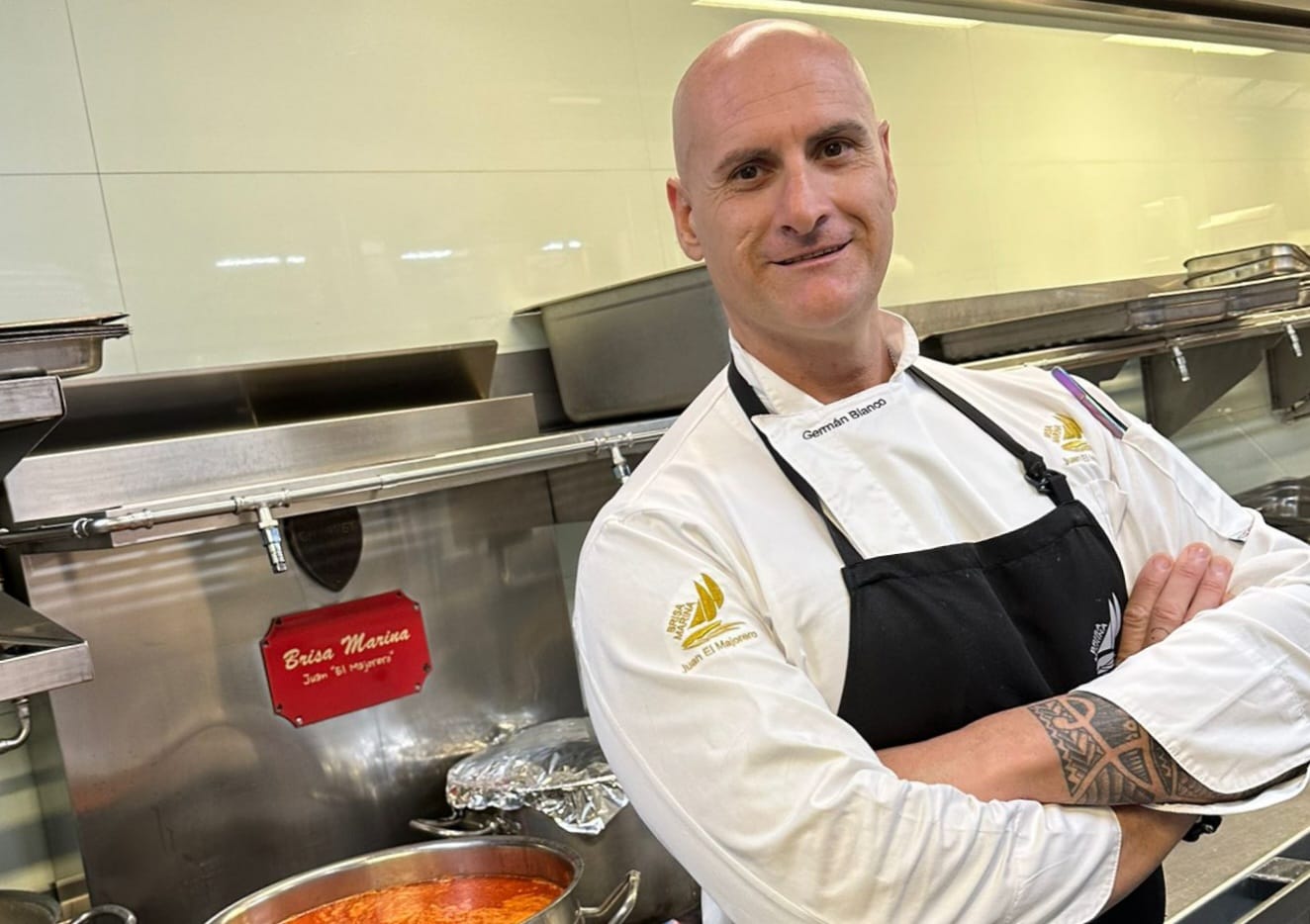 Germán Blanco,  chef ejecutivo del restaurante Brisa Marina. Hostelería.