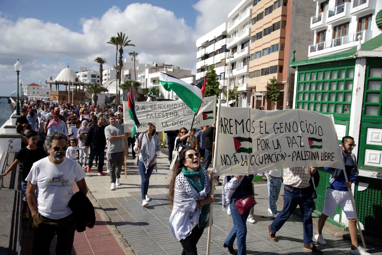 Manifestación pro Palestina (Fotos: Juan Mateo)