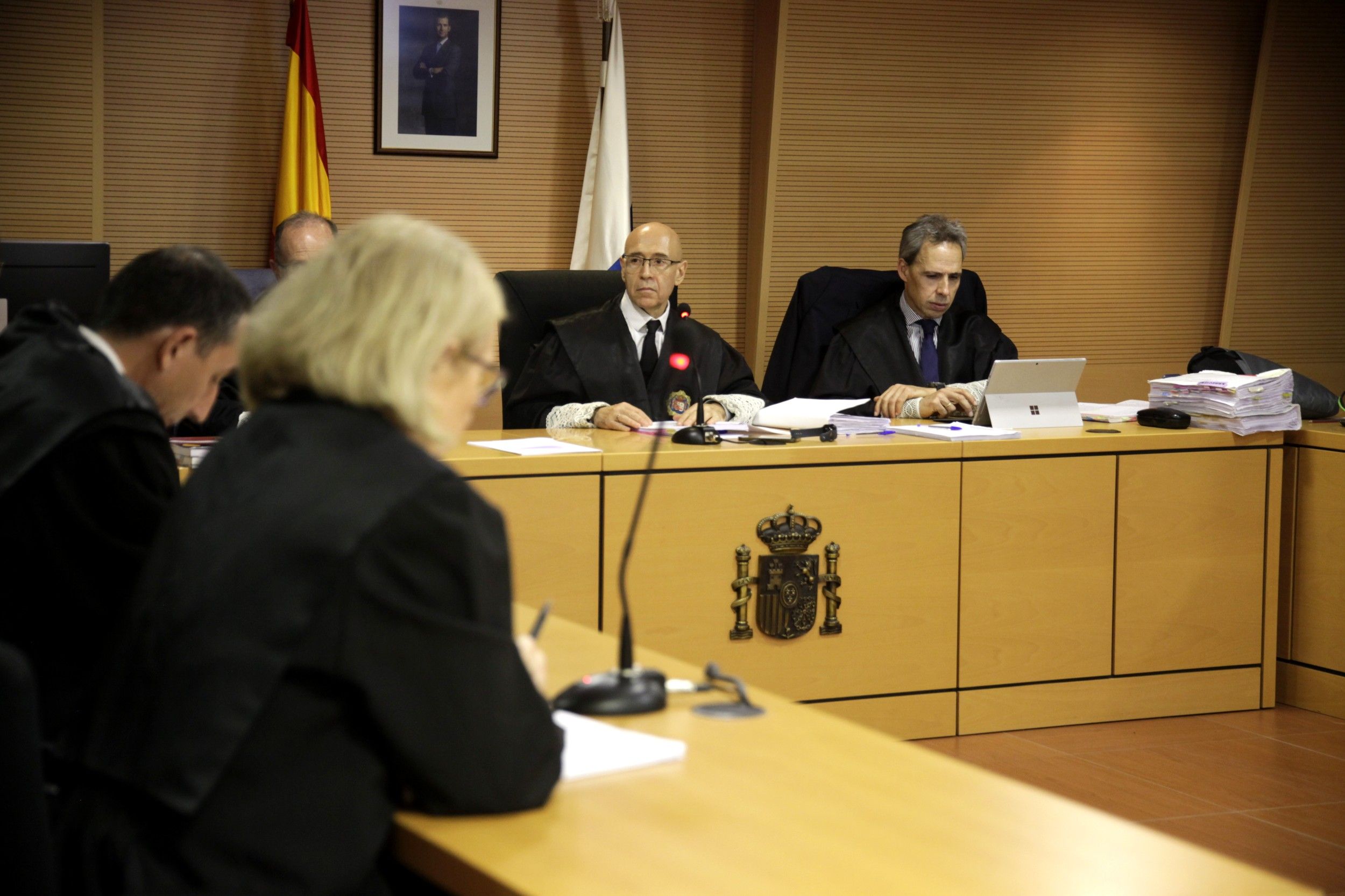 Banquillo de los acusados en el juicio por el caso Montecarlo. Foto: Juan Mateos. Banquillo de los acusados en el juicio por el caso Montecarlo. Foto: Juan Mateos.