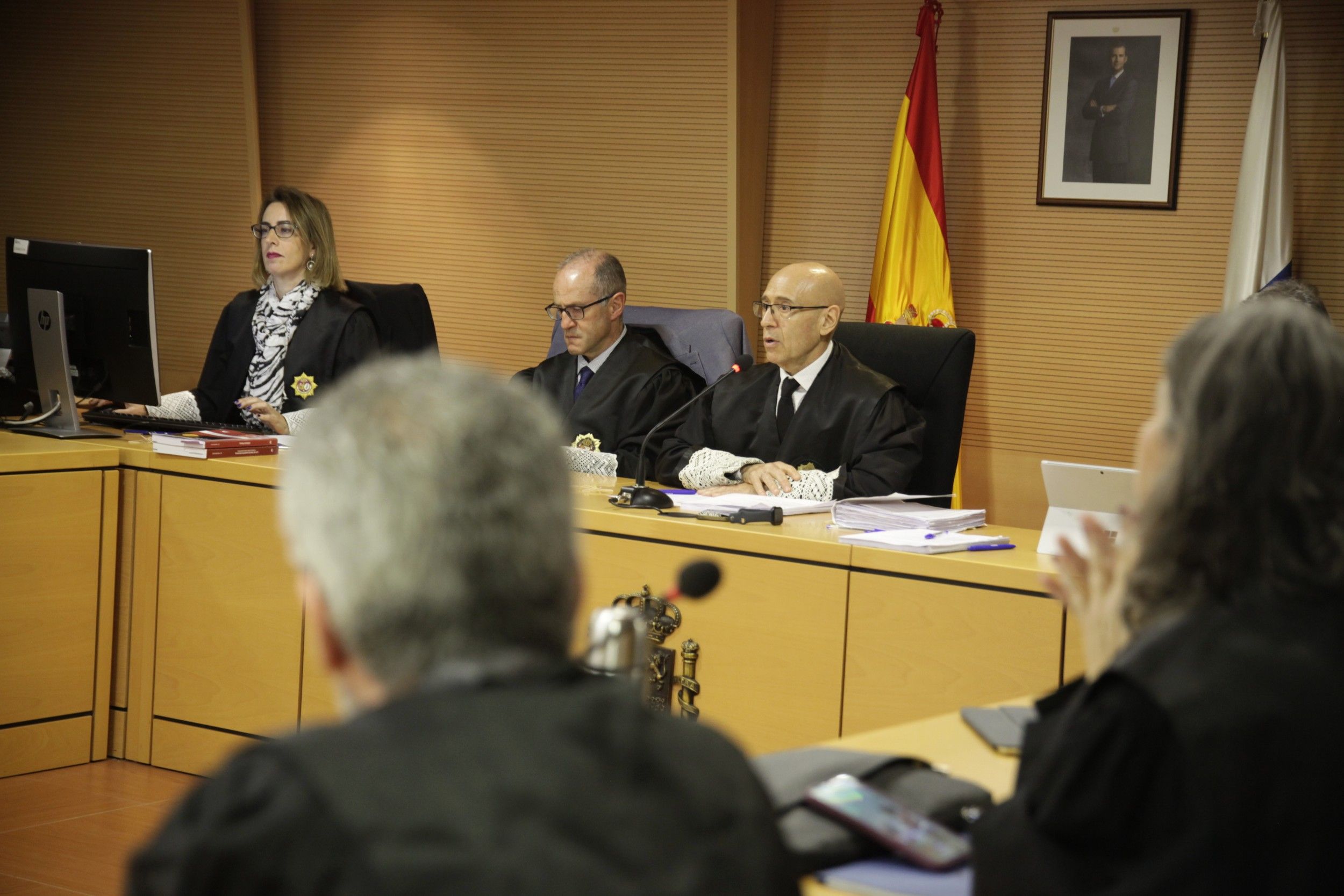 Banquillo de los acusados en el juicio por el caso Montecarlo. Foto: Juan Mateos. Banquillo de los acusados en el juicio por el caso Montecarlo. Foto: Juan Mateos.