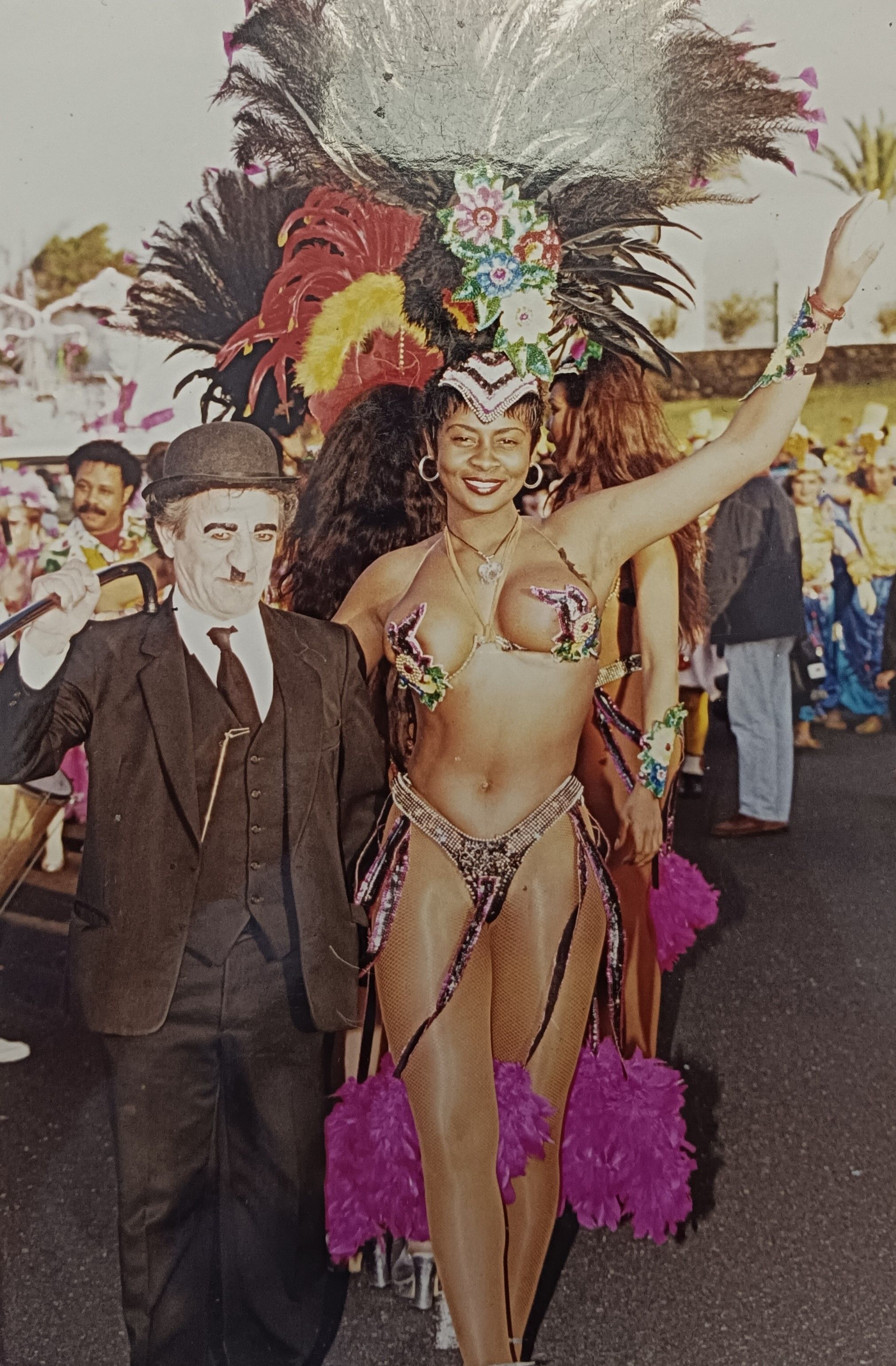 Juan Medina durante los Carnavales en Lanzarote