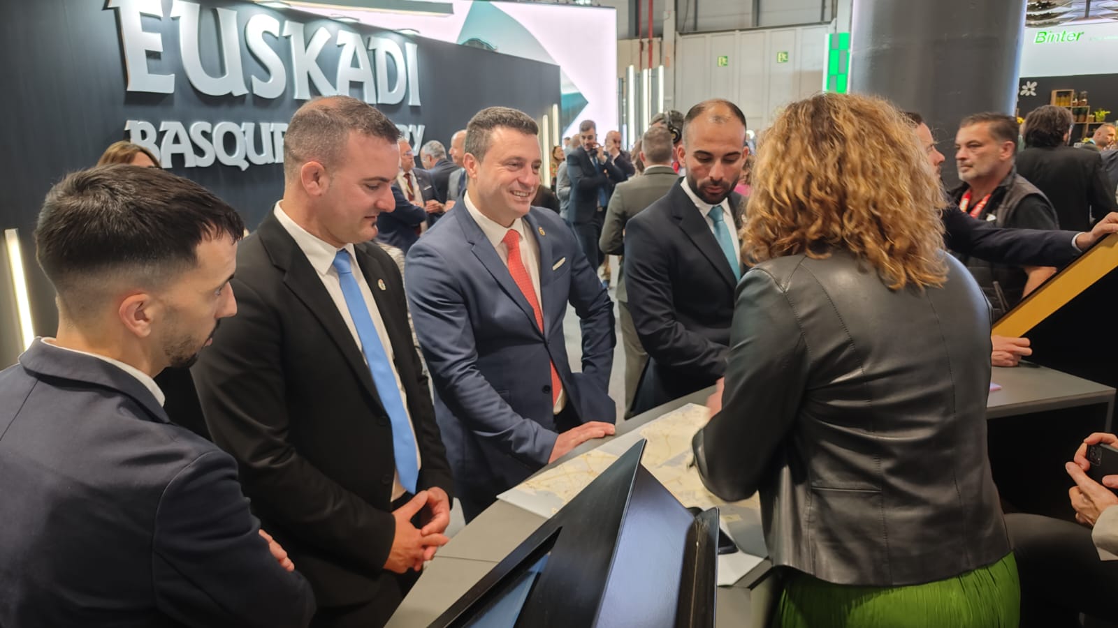 Fernándo Cavijo y políticos de Lanzarote en la 'Feria Internacional de Turismo 2024' de Madrid 