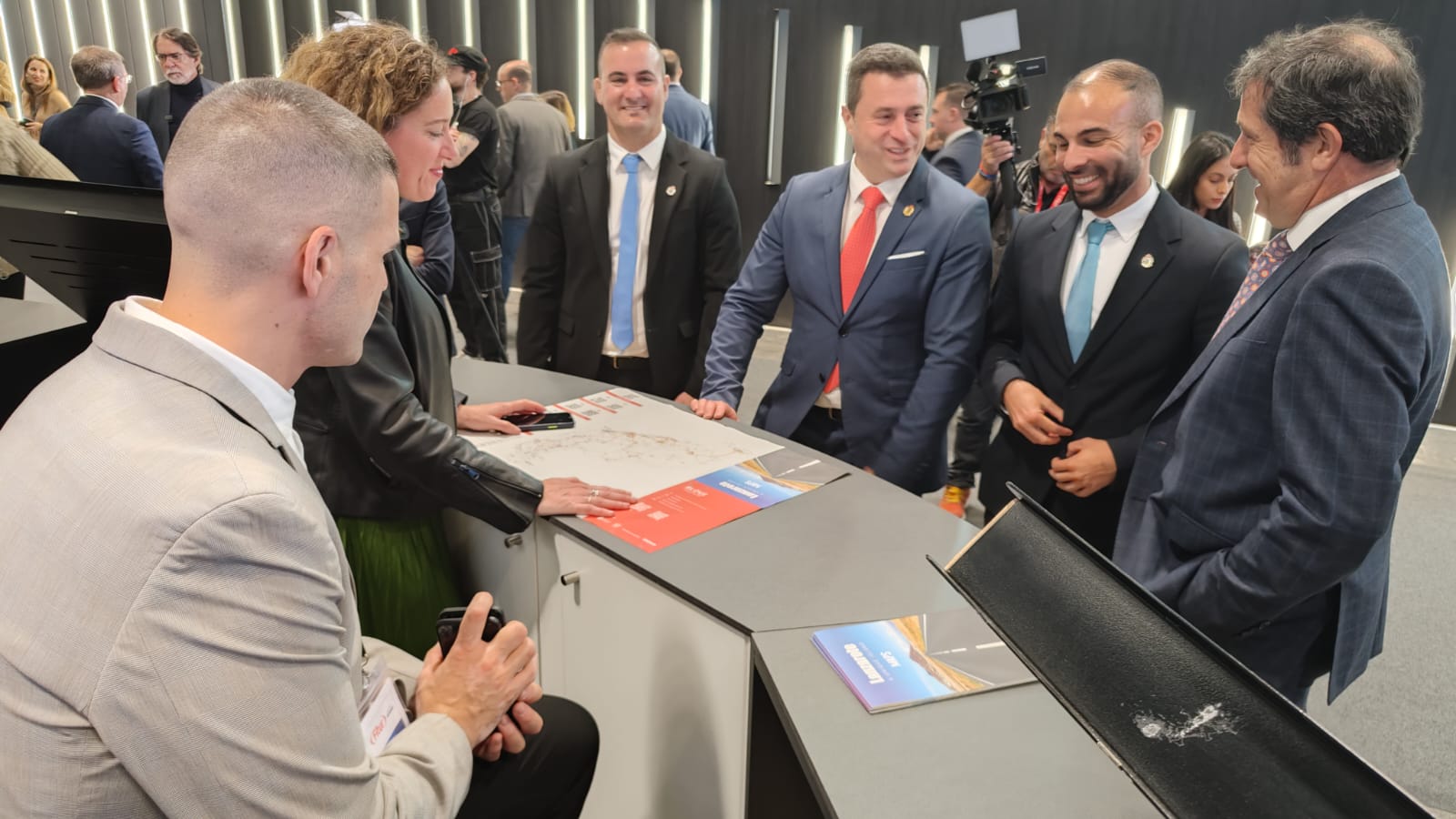 Fernándo Cavijo y políticos de Lanzarote en la 'Feria Internacional de Turismo 2024' de Madrid 