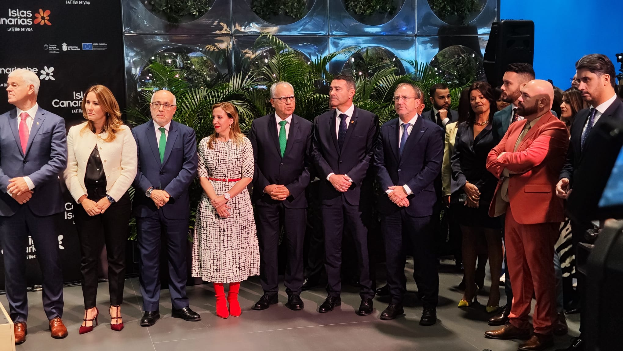 Fernándo Cavijo y políticos de Lanzarote en la 'Feria Internacional de Turismo 2024' de Madrid 