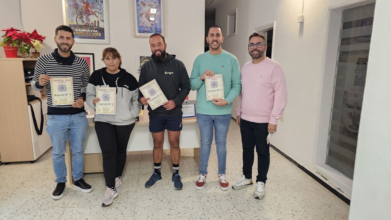 Momento sorteo Exhibición de comparsas en Arrecife