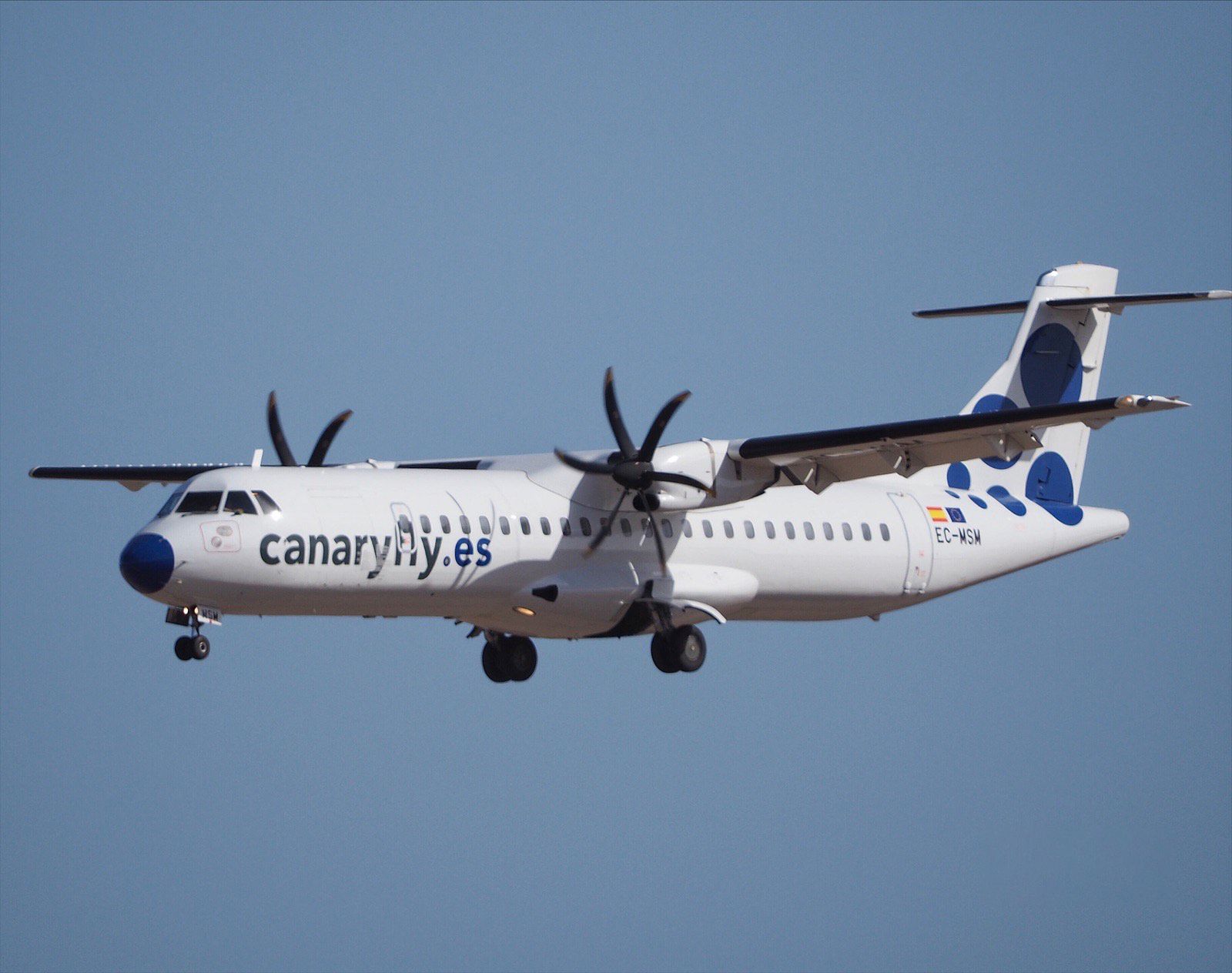 La compañía aérea Canaryfly anuncia billetes a cinco euros de forma permanente. Foto: Canaryfly.