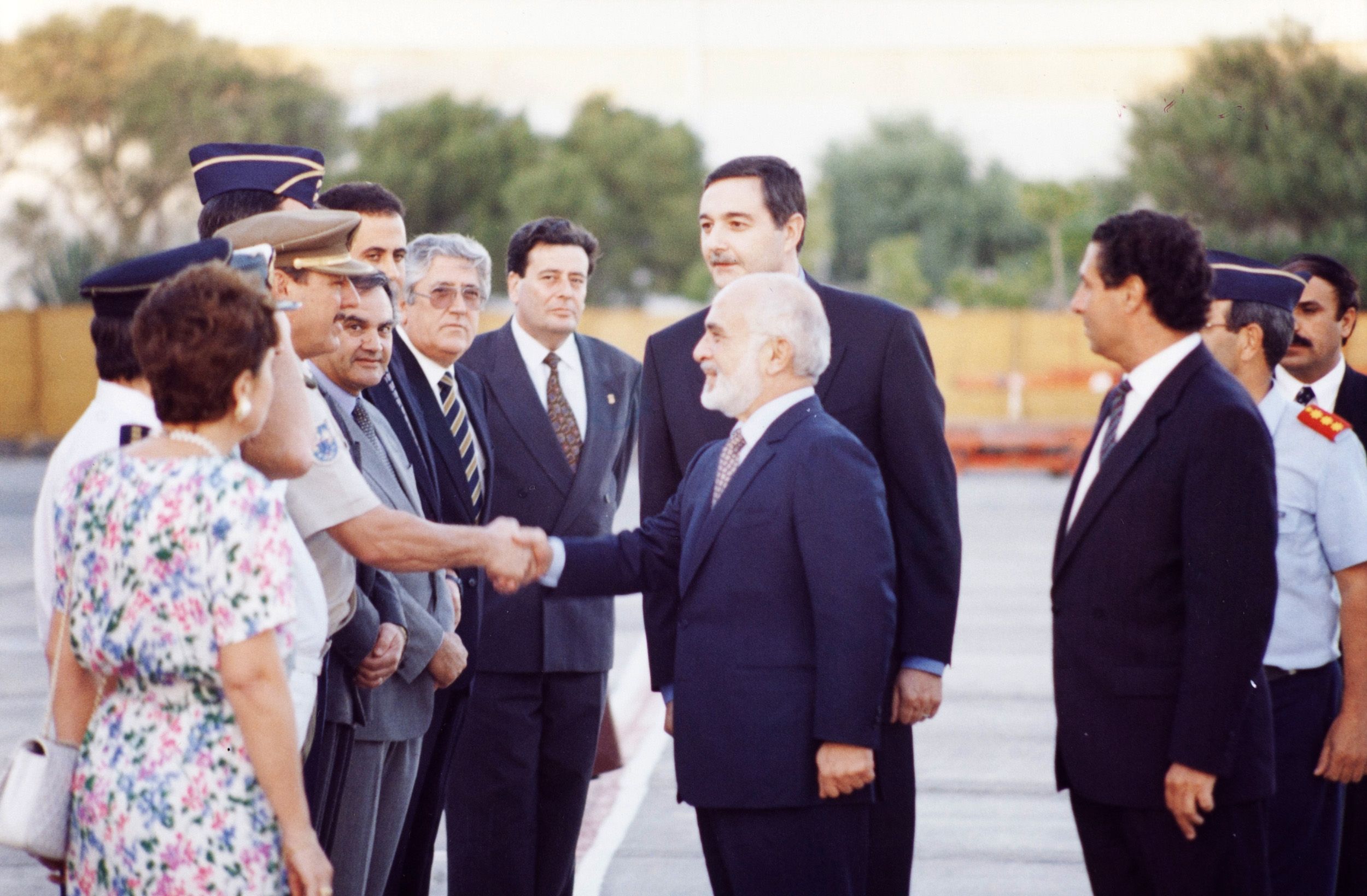 Llegada del ex Rey Huséin de Jordania al Aeropuerto (Foto: José Luis Carrasco) Llegada del ex Rey Huséin de Jordania al Aeropuerto (Foto: José Luis Carrasco)