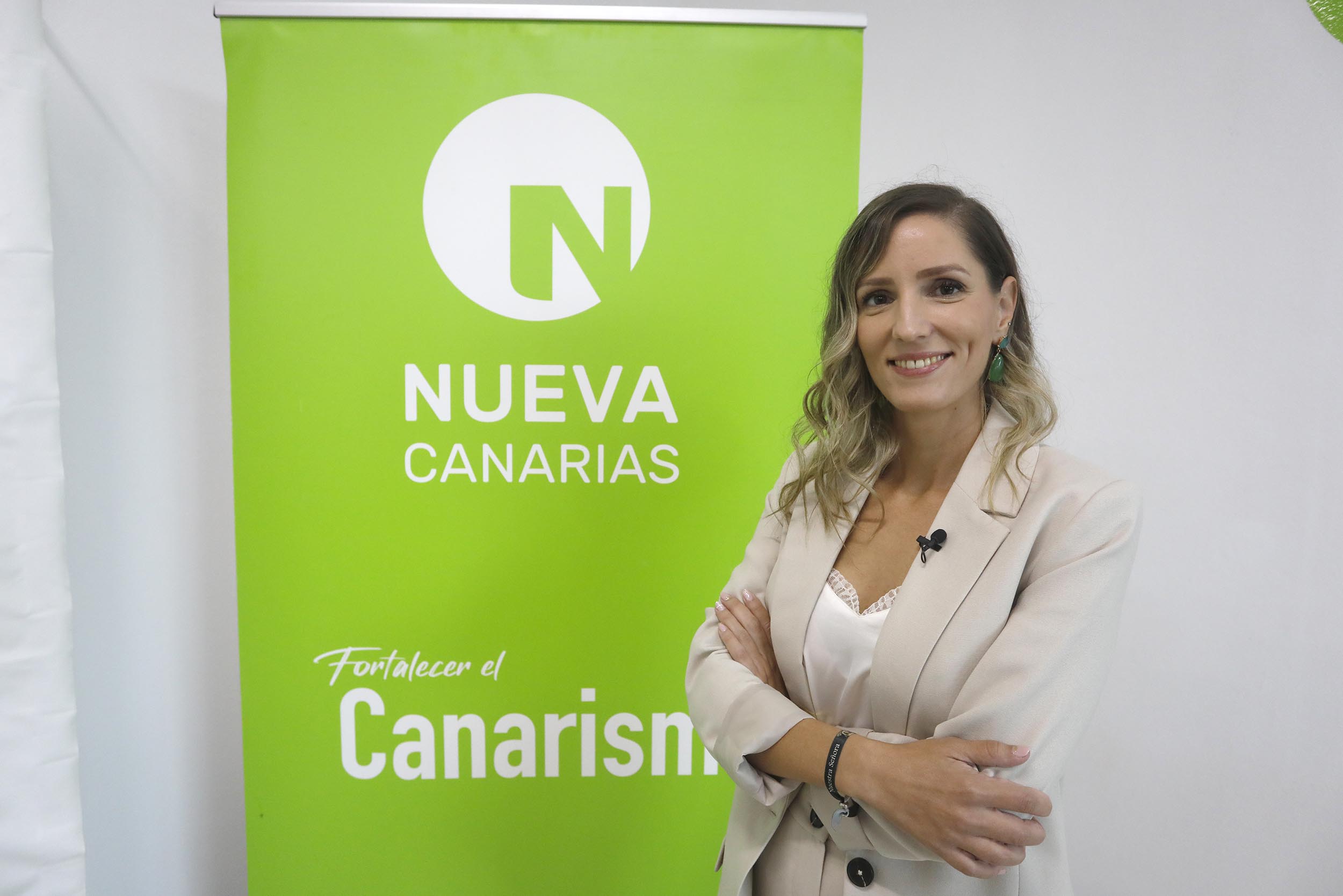 Sheila Guillén, portavoz del Comité Local de Nueva Canarias (NC). Foto: Nueva Canarias Arrecife.