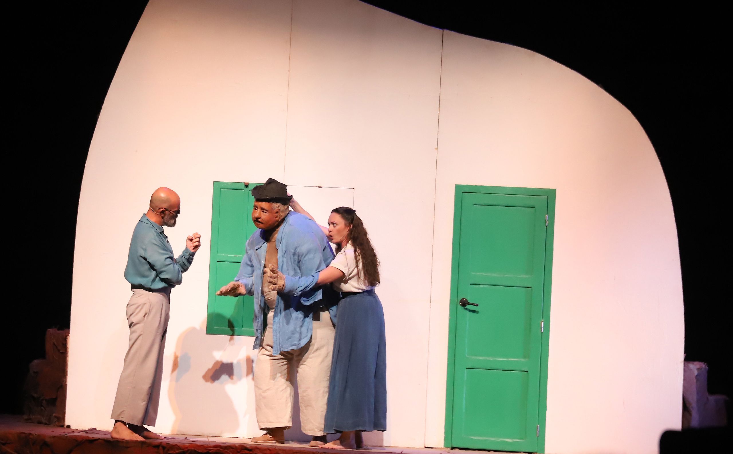 Representación de la obra 'Muraría la de Femés'. Foto: Cabildo de Lanzarote.