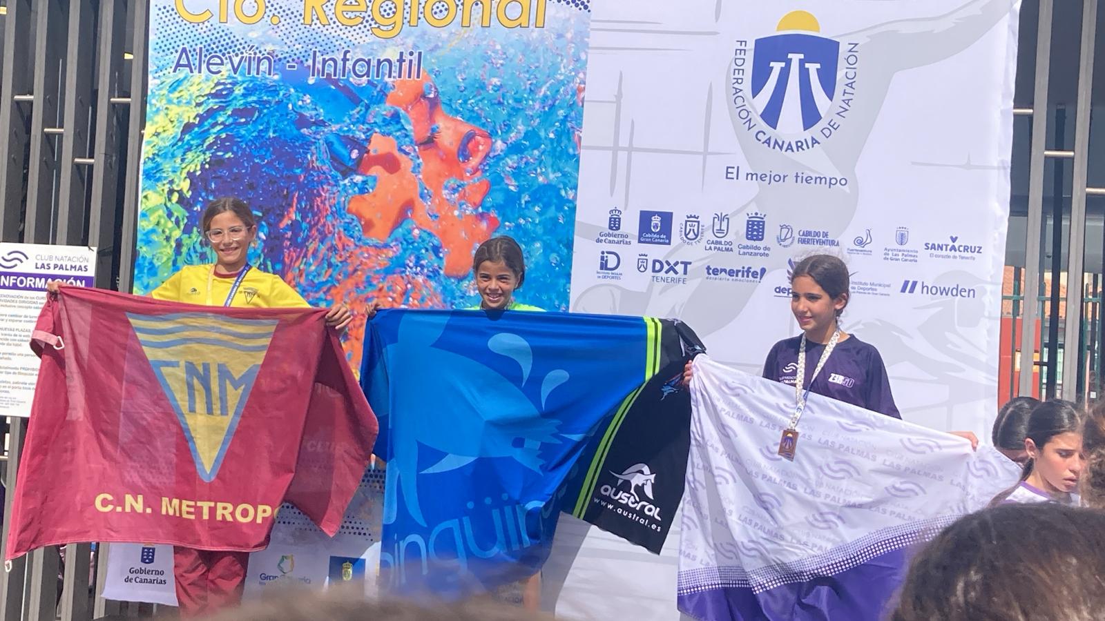 'Los Pingüinos' en el Campeonato Regional de natación artística