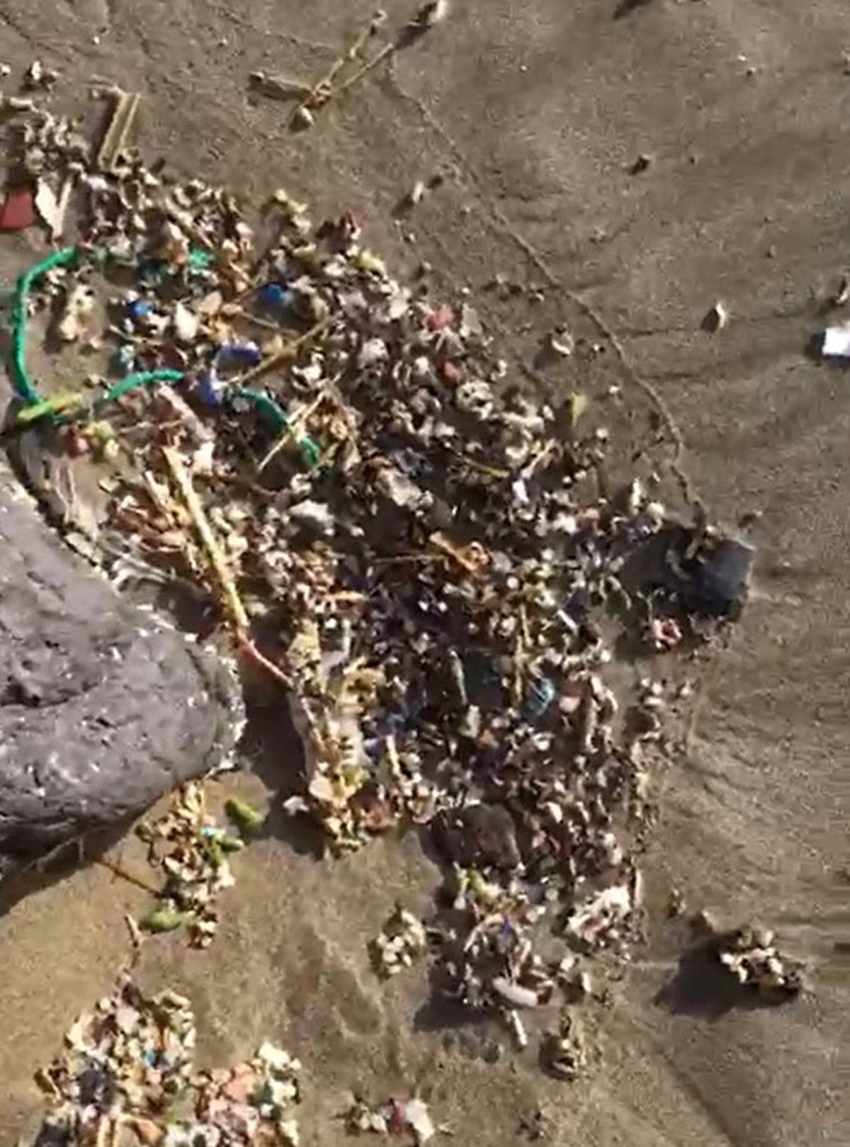 Los microplásticos en la playa de La Cantería