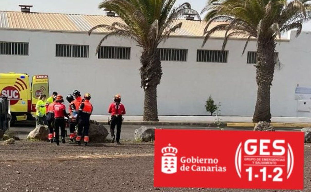 Rescate de una senderista accidentada en Los Ajaches