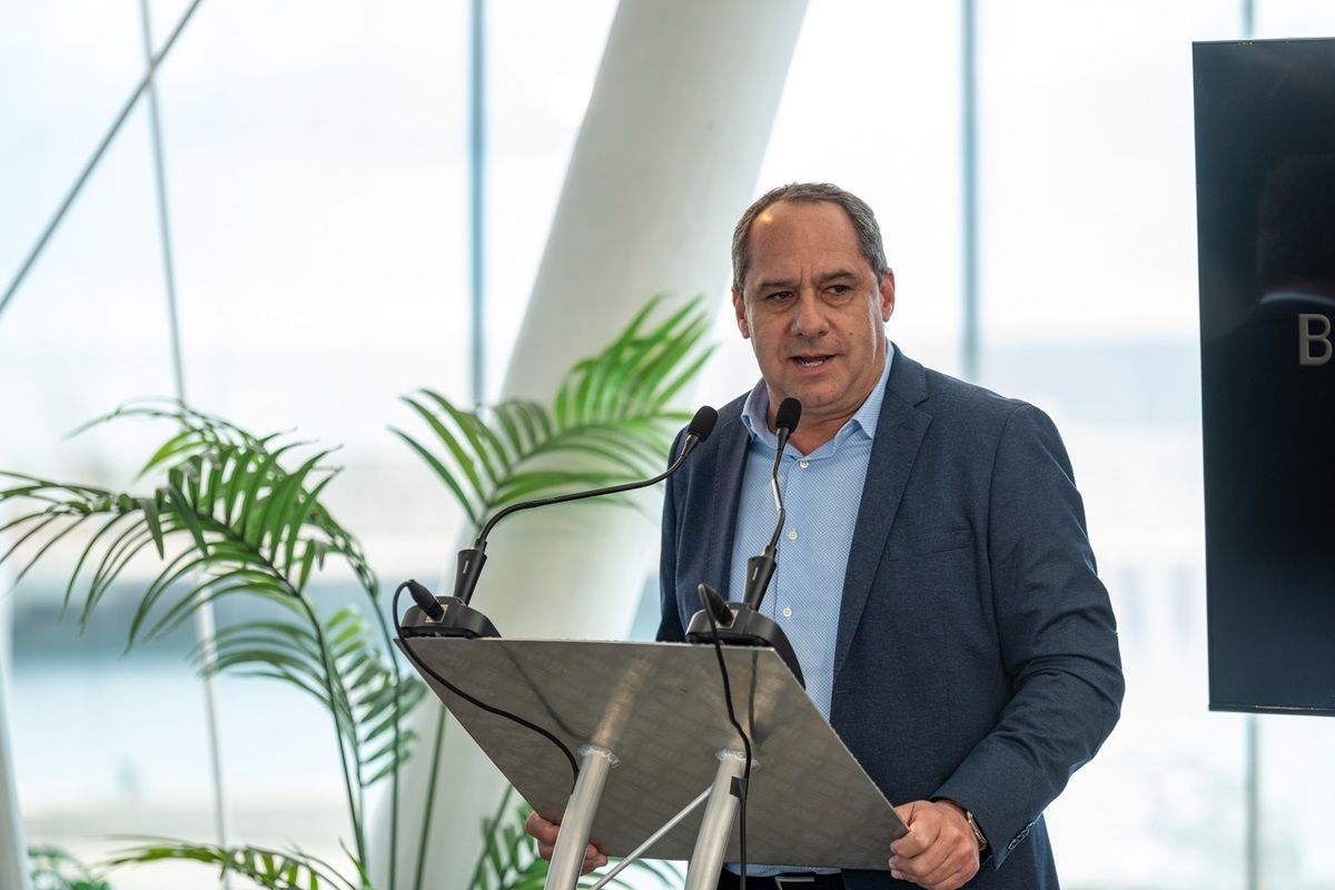 El consejero de Deportes, Juan Monzón