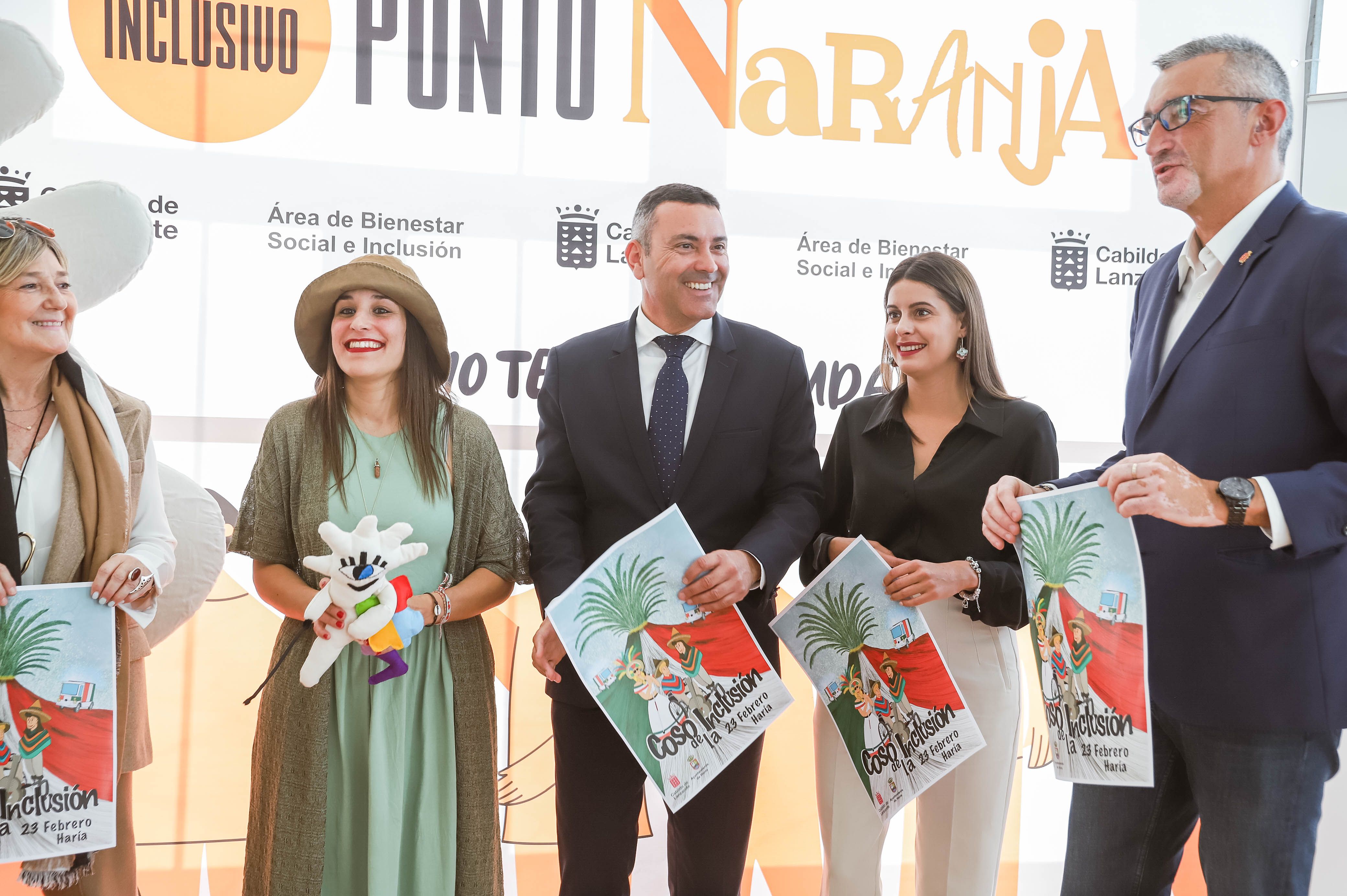 El Cabildo presenta un Punto Naranja inclusivo para los eventos de Lanzarote
