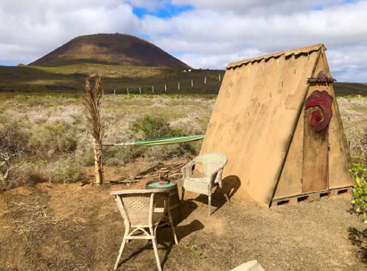 La cabaña ofertada en Airbnb