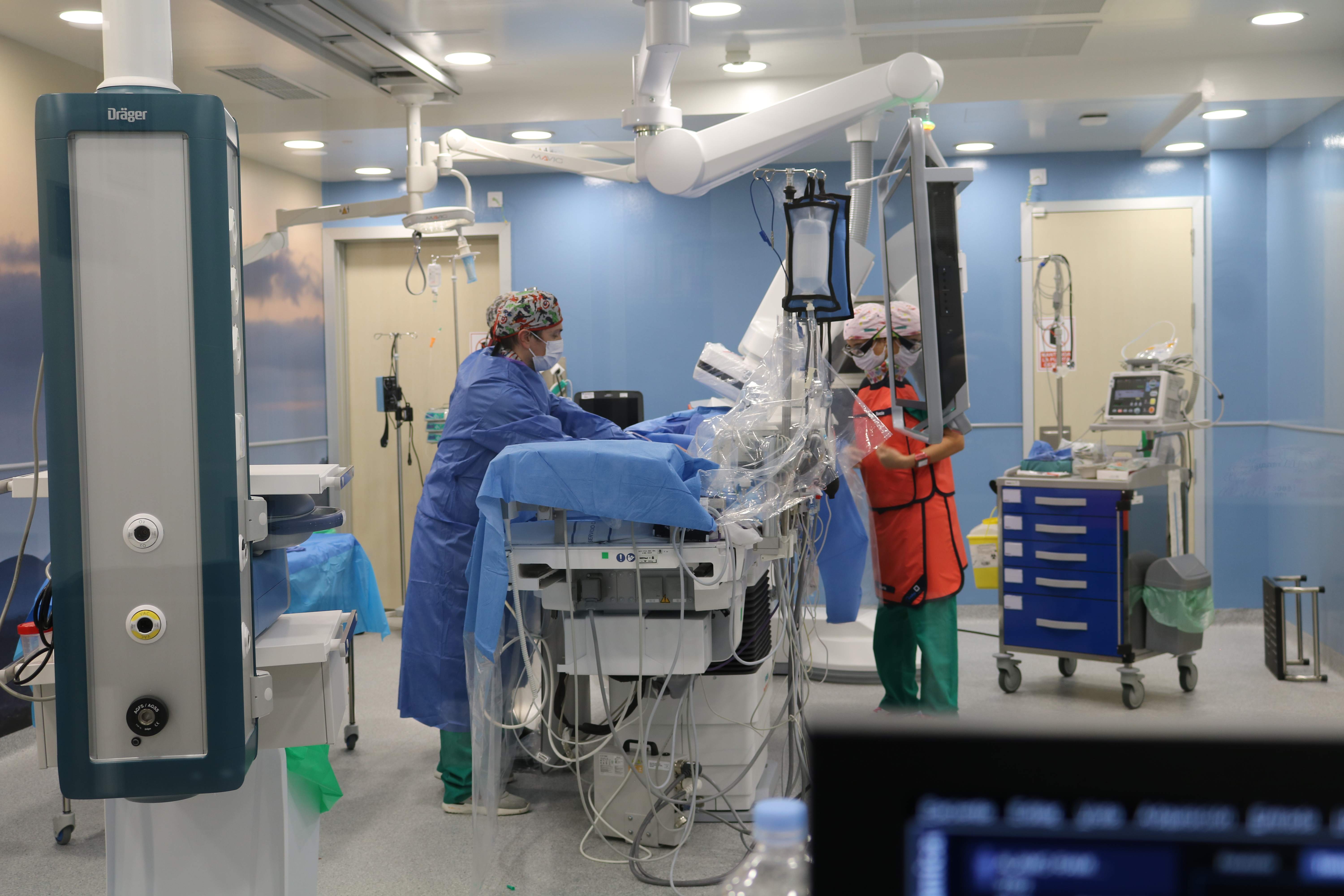 Sala de Hemodinámica en el Hospital Molina Orosa