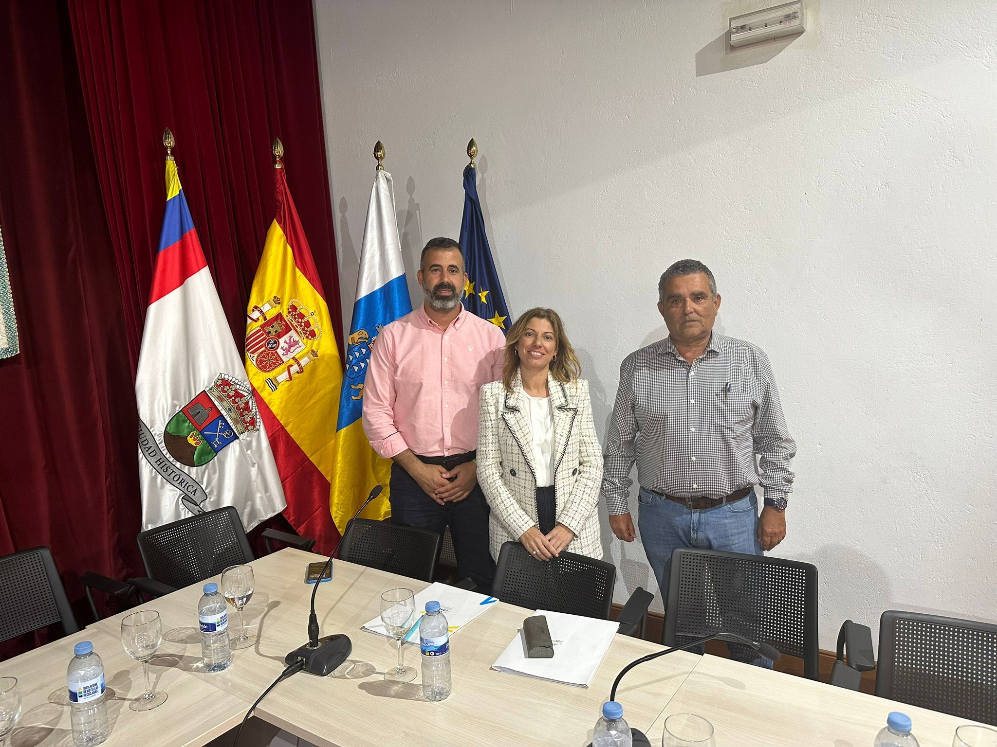 Los concejales de Coalición Canaria en Yaiza