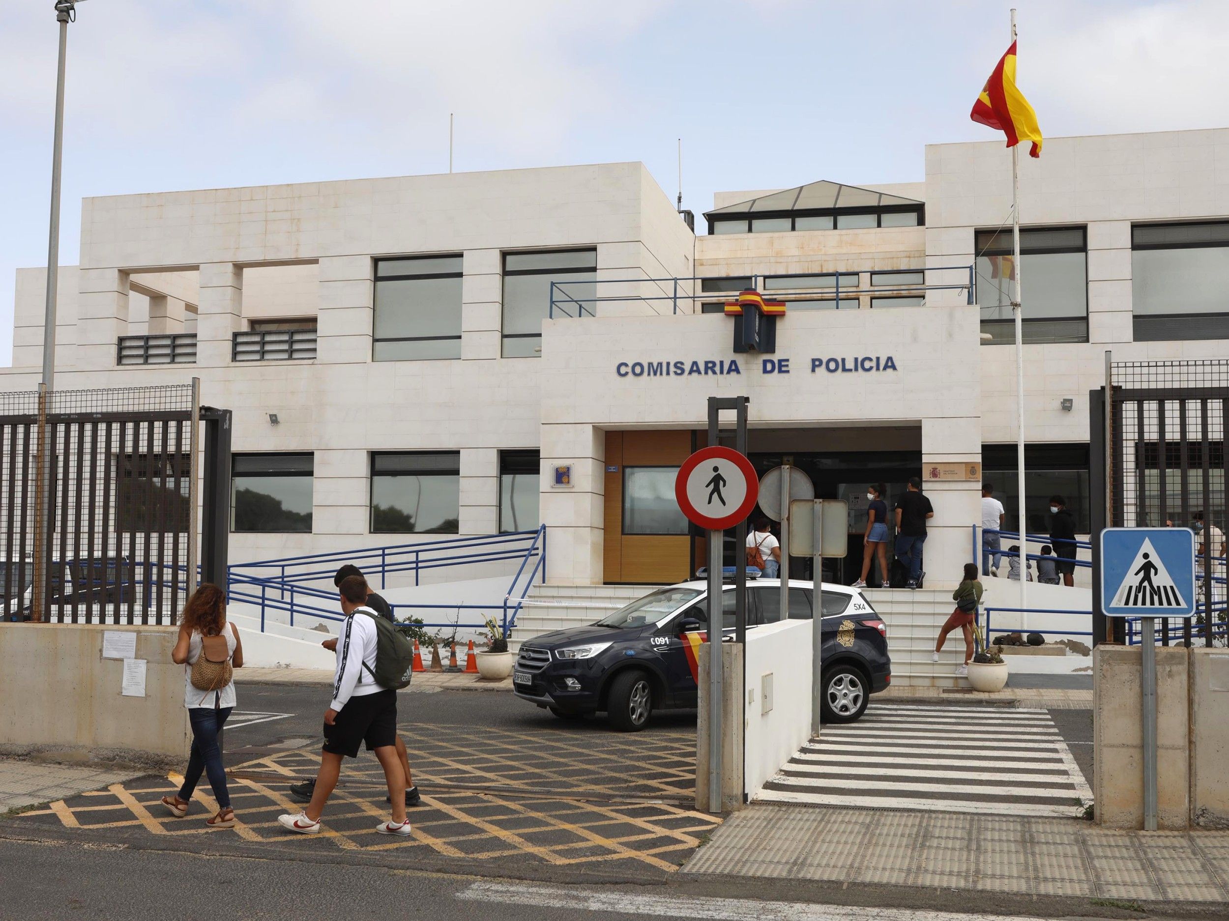 Comisaría de la Policía Nacional de Arrecife. Foto: Juan Mateos.