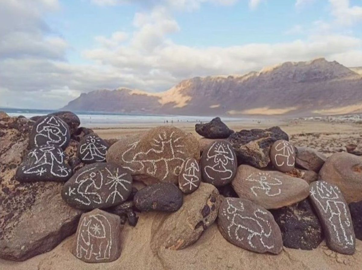 Callaos pintadas en Famara
