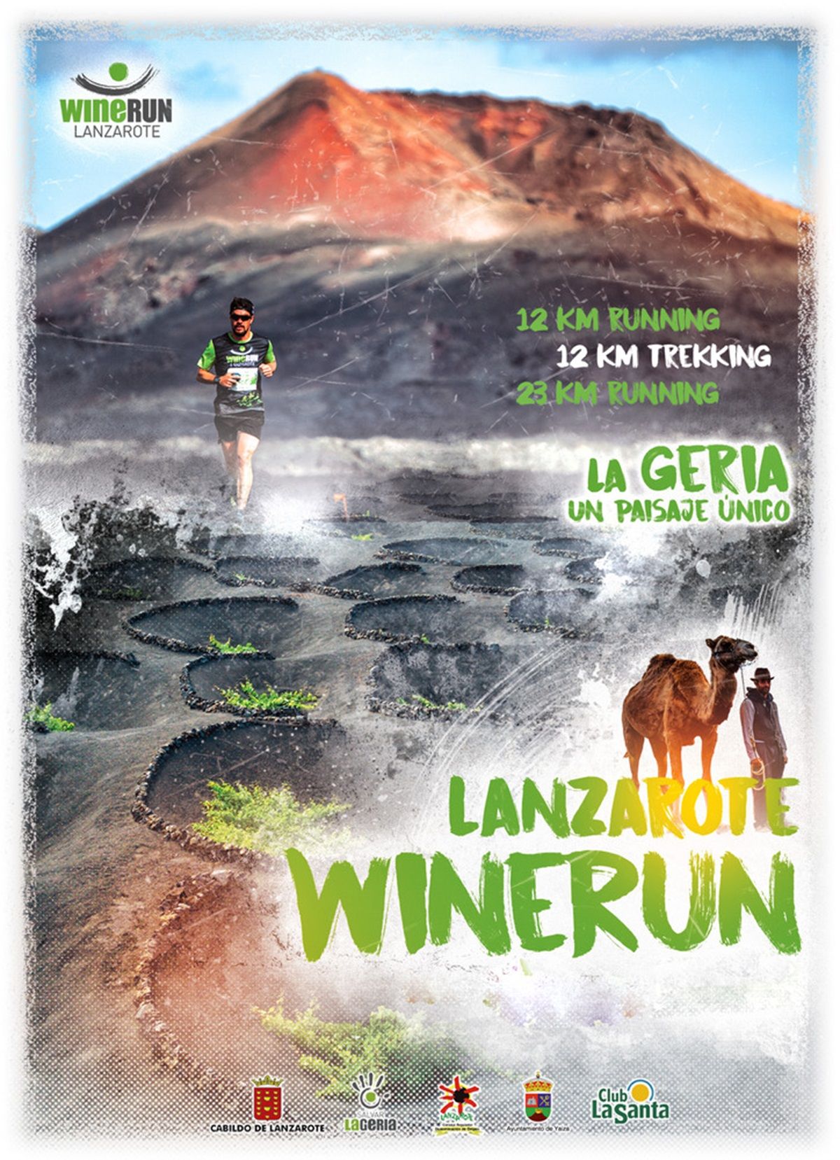 Cartel de la Wine Run Lanzarote 2024