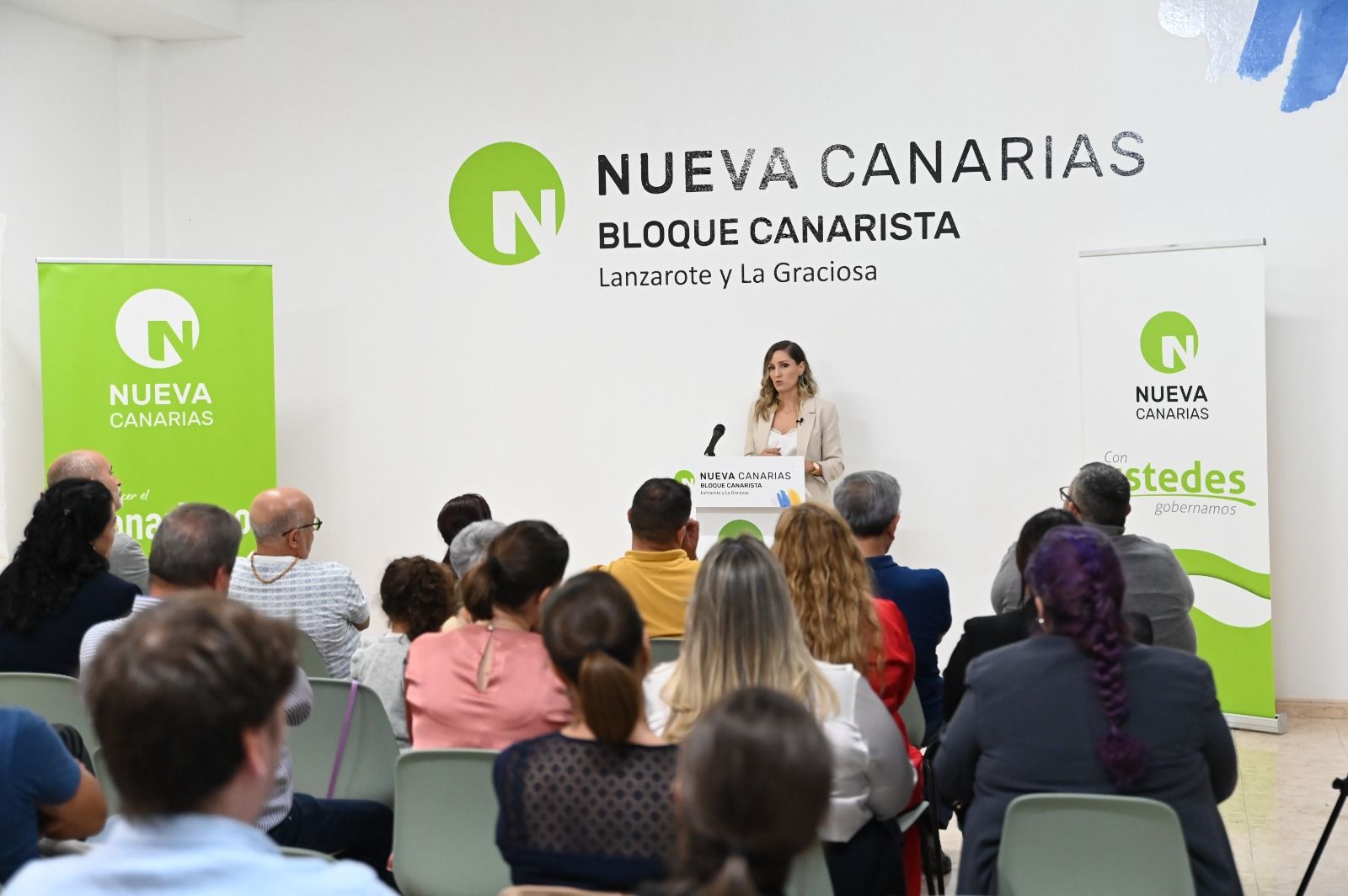 Sheila Guillen, portavoz de Nueva Canarias en Arrecife. Foto: Nueva Canarias.