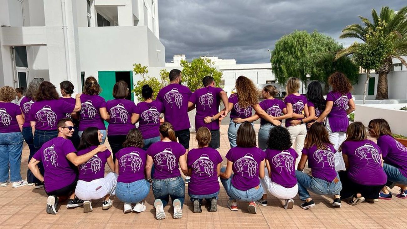 Imagen de archivo de la celebración del 8 de marzo en los centros educativos de Lanzarote