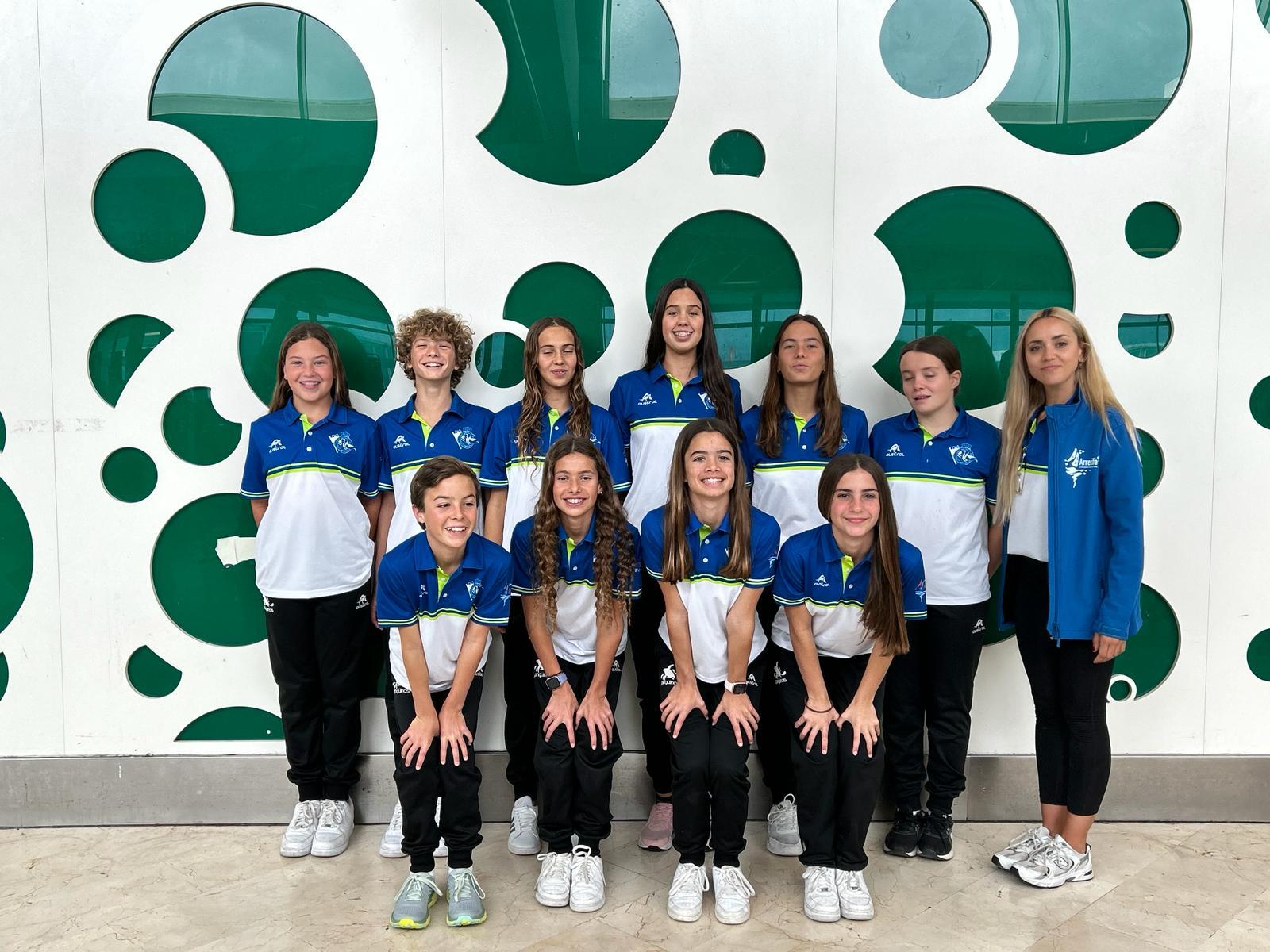El CD Pingüinos de Arrecife compite en el Campeonato de Natación Artística