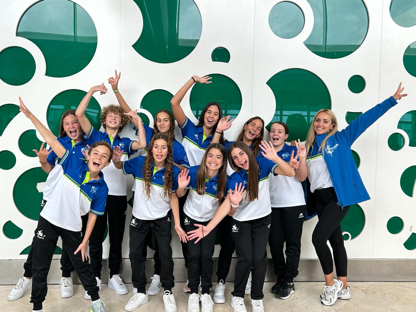 CD Pingüinos de Arrecife competes in the Artistic Swimming Championship