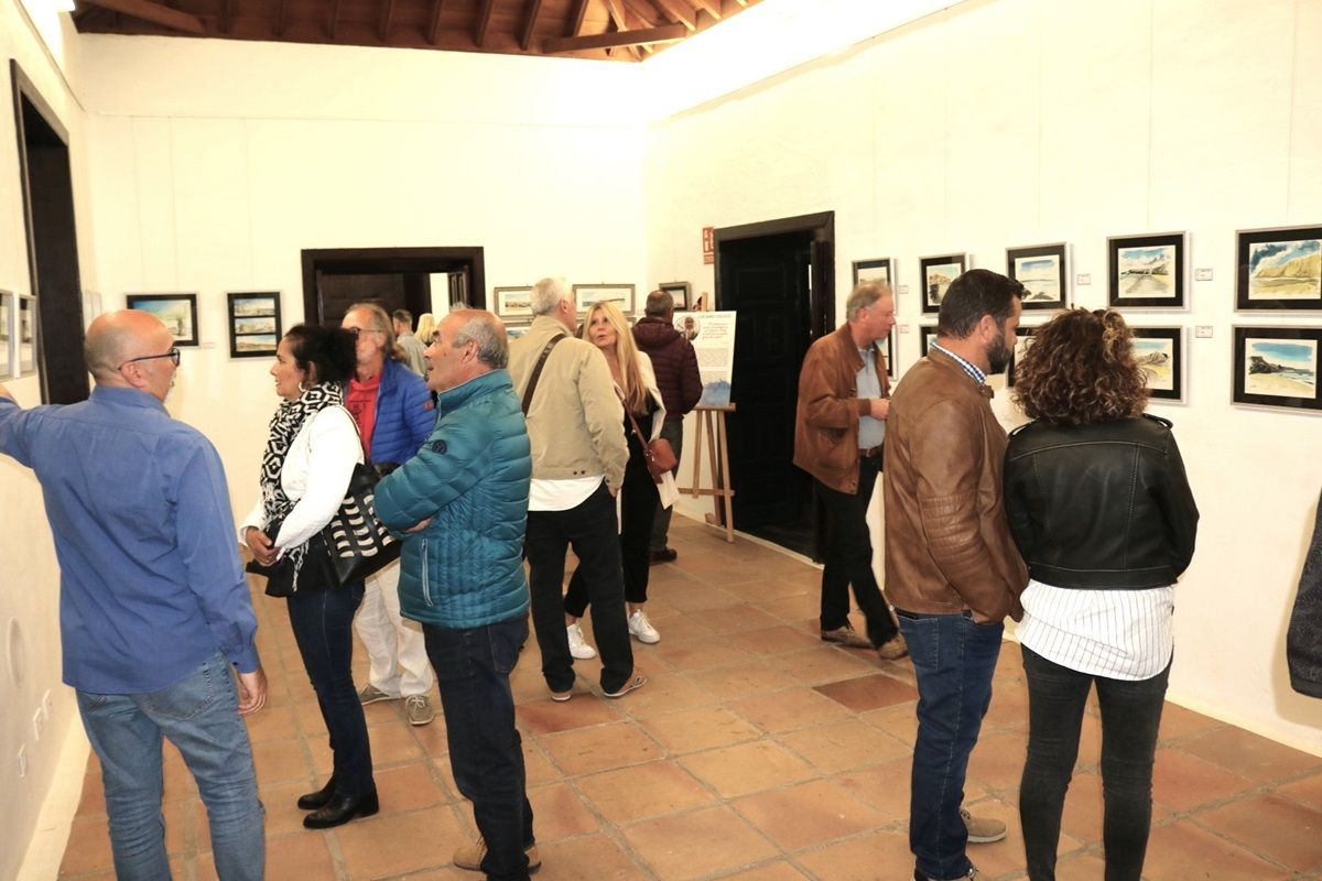 Exposición del artista italiano en la Casa de la Cultura de Yaiza