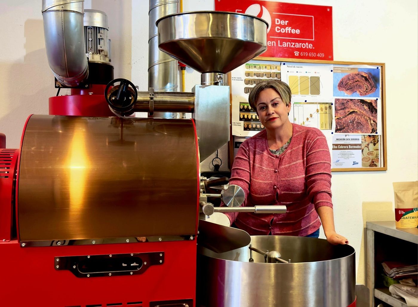 Elba Cabrera, propietaria del café de especialidad Der Coffee