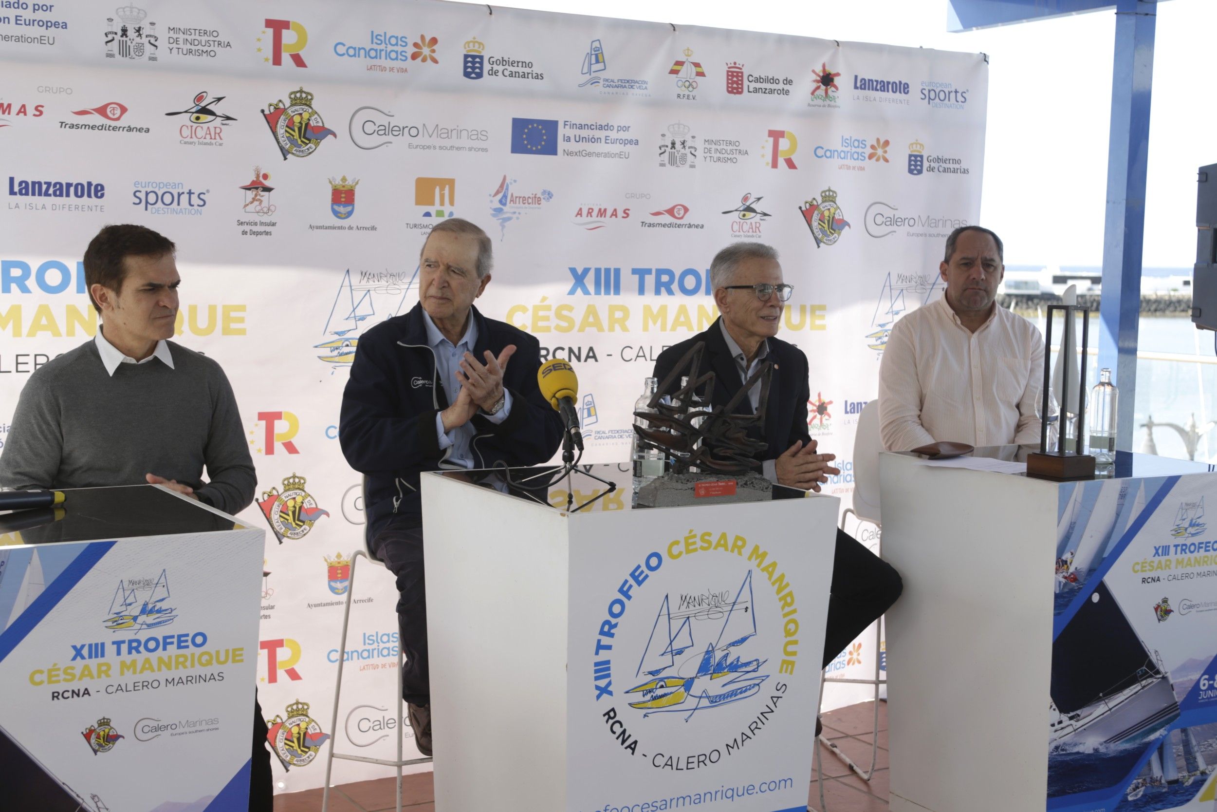 Presentación del trofeo vela de César Manrique. Fotos: Juan Mateos.