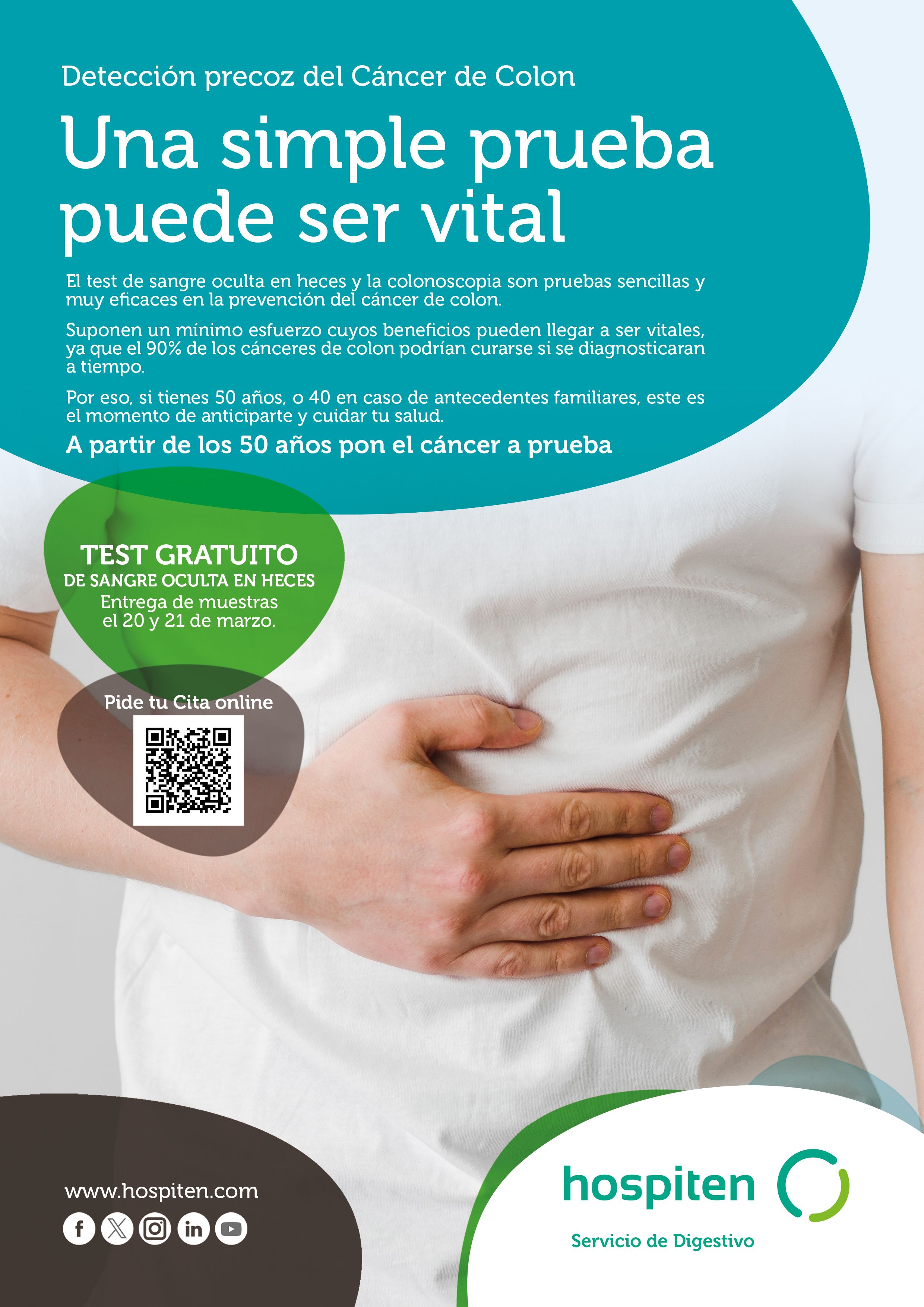 Hospiten lanza la novena edición de su campaña de prevención de cáncer de colon