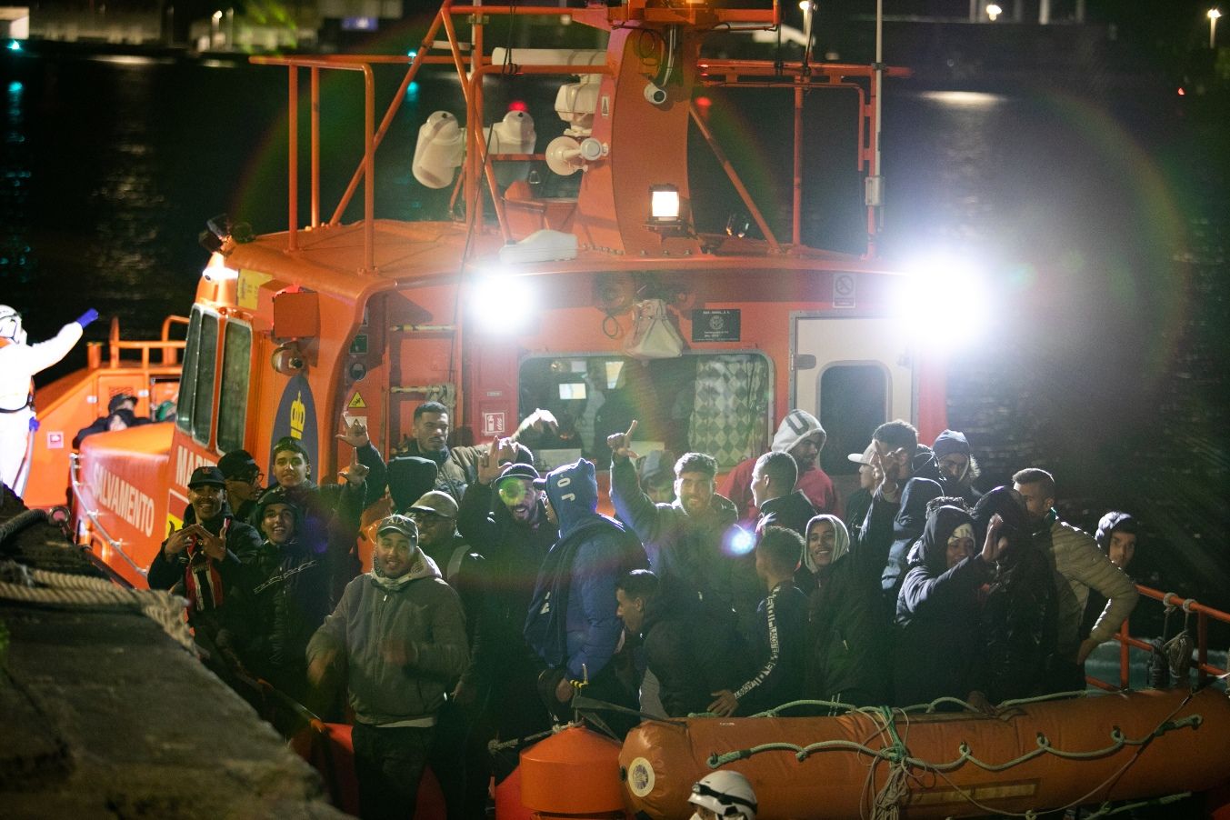 Archive: Migrants in Puerto Naos (Photos: Juan Mateos)