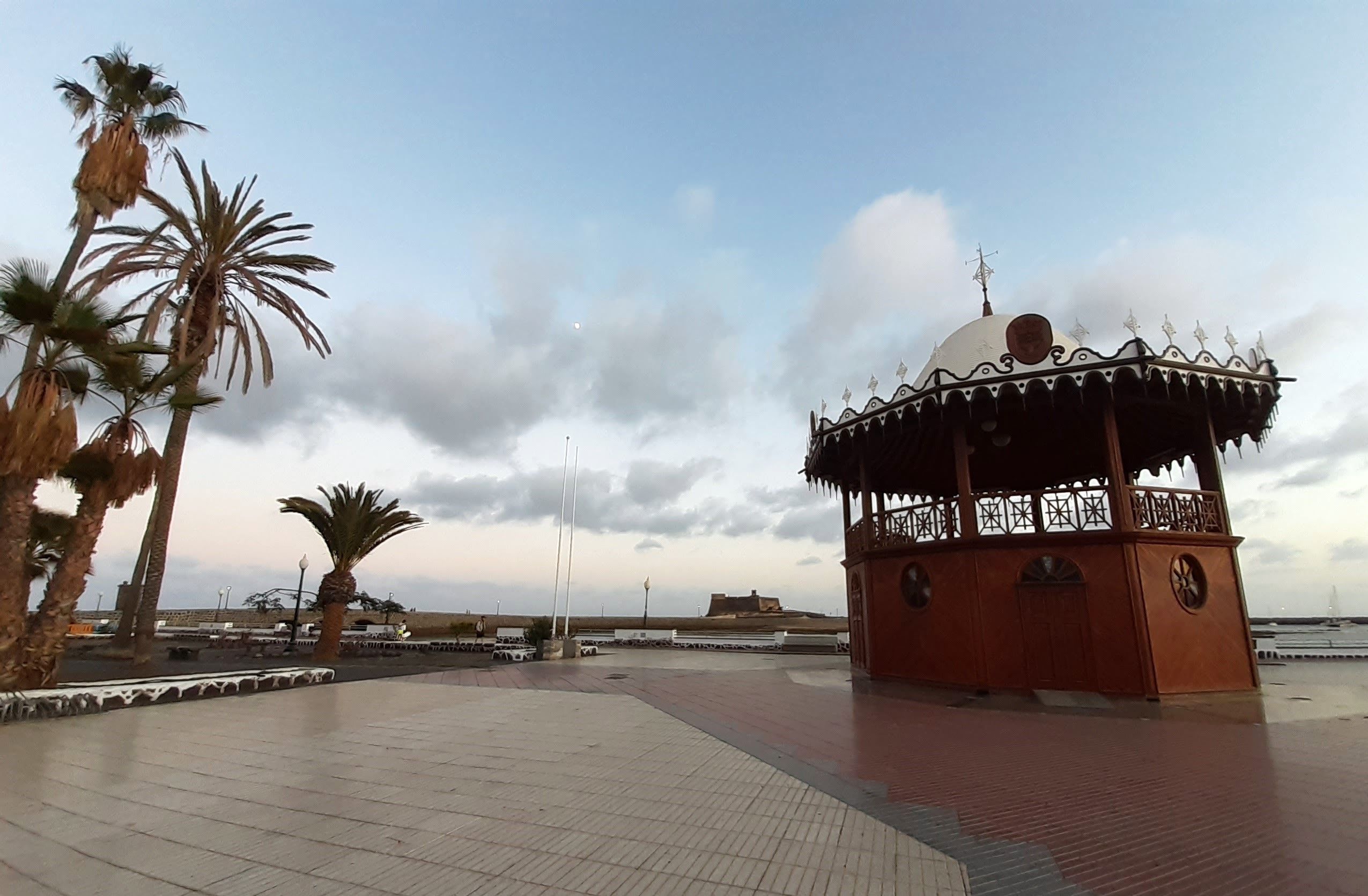 Imagen del Parque José Ramírez Cerda, en Arrecife, donde intervino en su diseño el artista César Manrque.