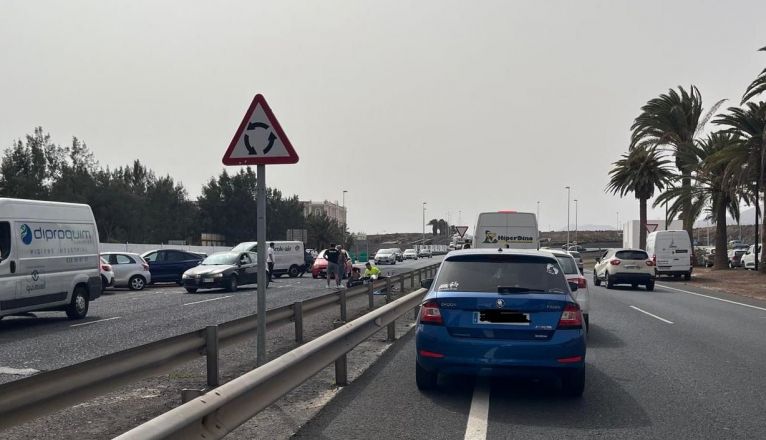 Accidente en la entrada de Arrecife