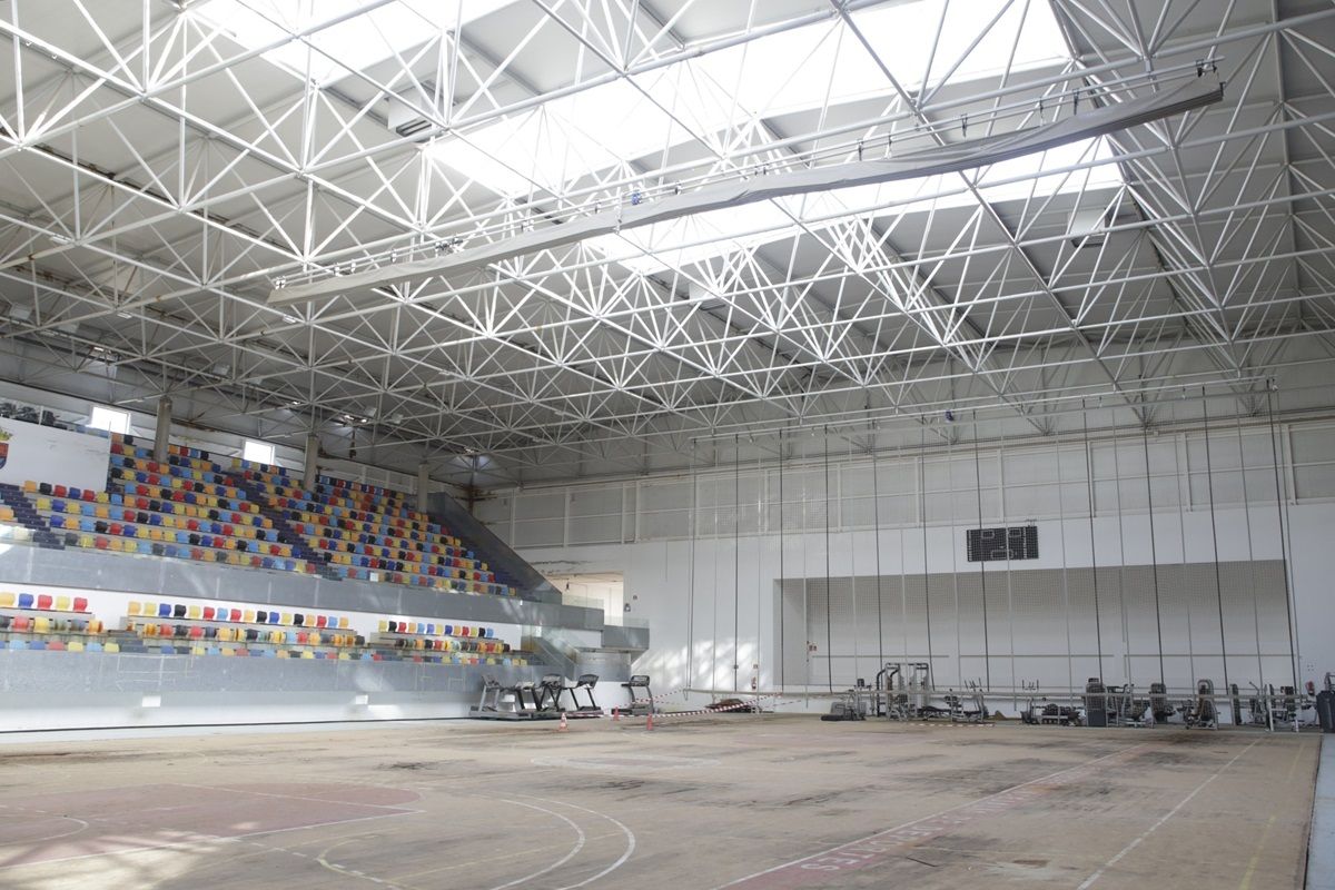 Obras en el Pabellón de Argana (Foto: Juan Mateos)