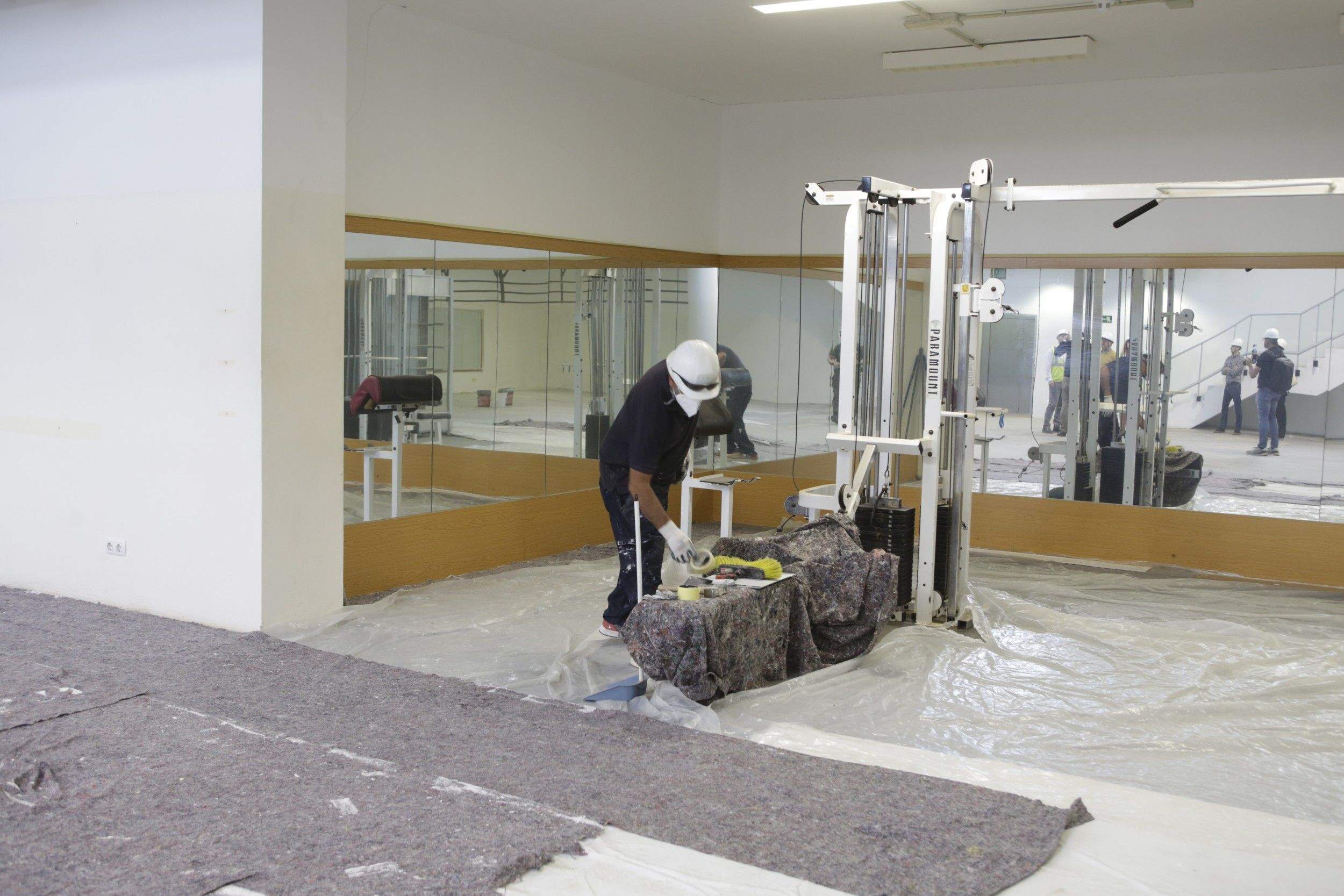 Obras en el Pabellón de Argana (Fotos: Juan Mateos)