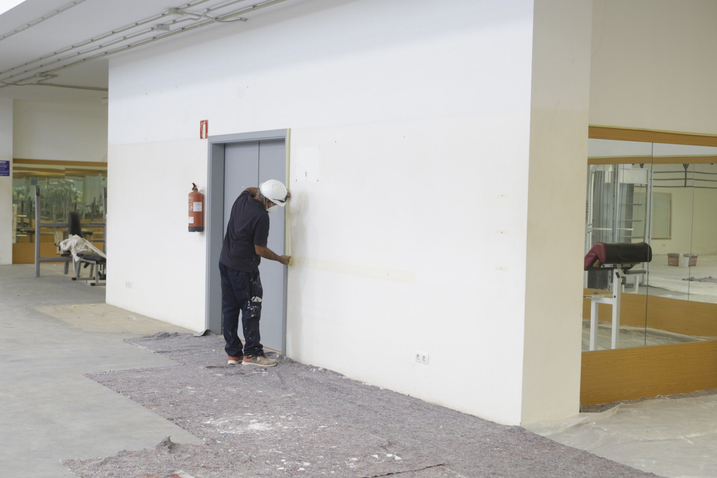 Obras en el Pabellón de Argana (Fotos: Juan Mateos)