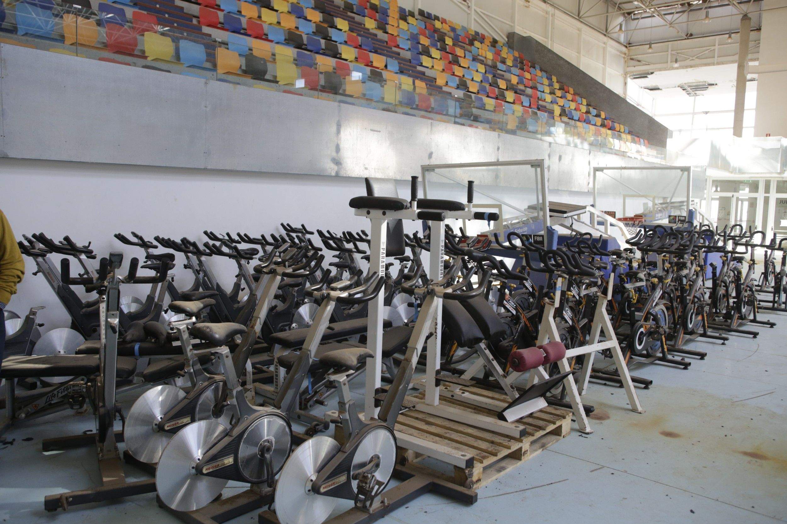 Obras en el Pabellón de Argana (Fotos: Juan Mateos)