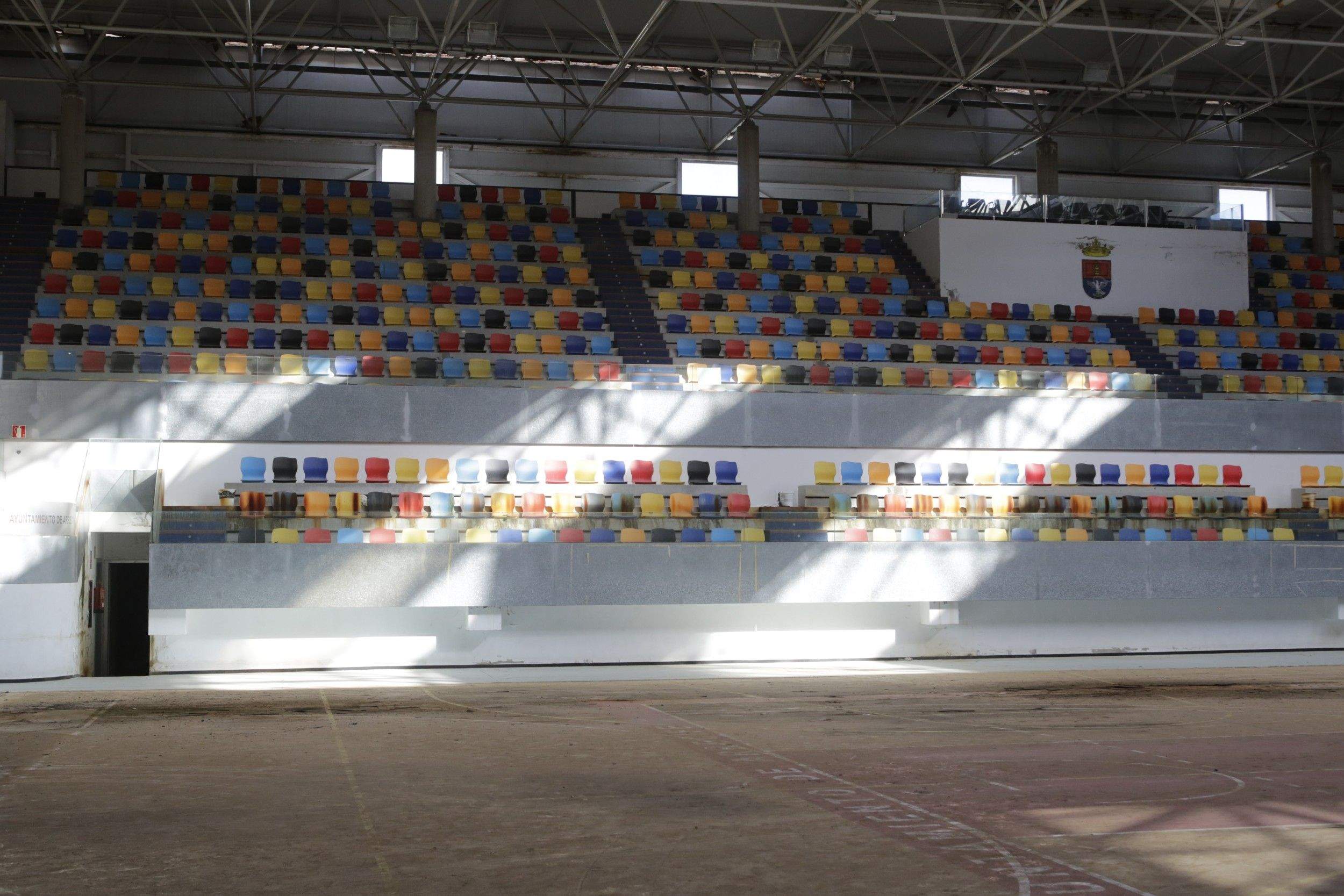 Obras en el Pabellón de Argana (Fotos: Juan Mateos)