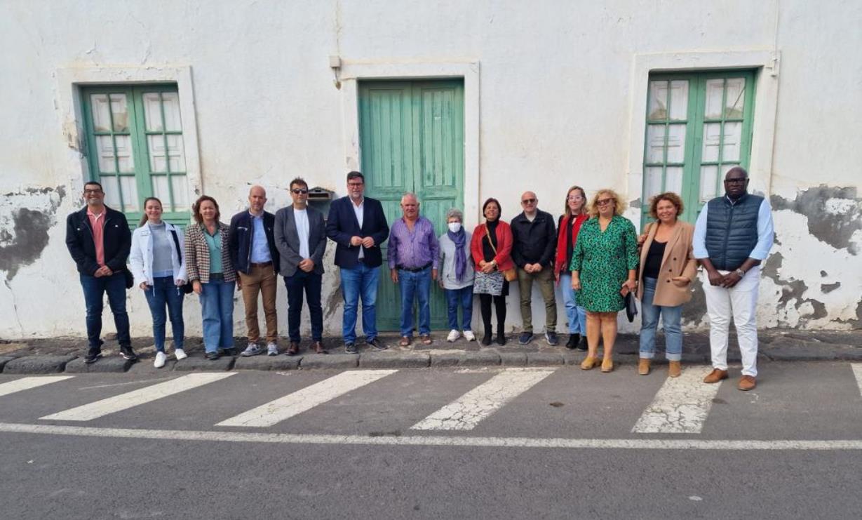 Visita del grupo de gobierno de San Bartolomé a la Molina Juan Armas